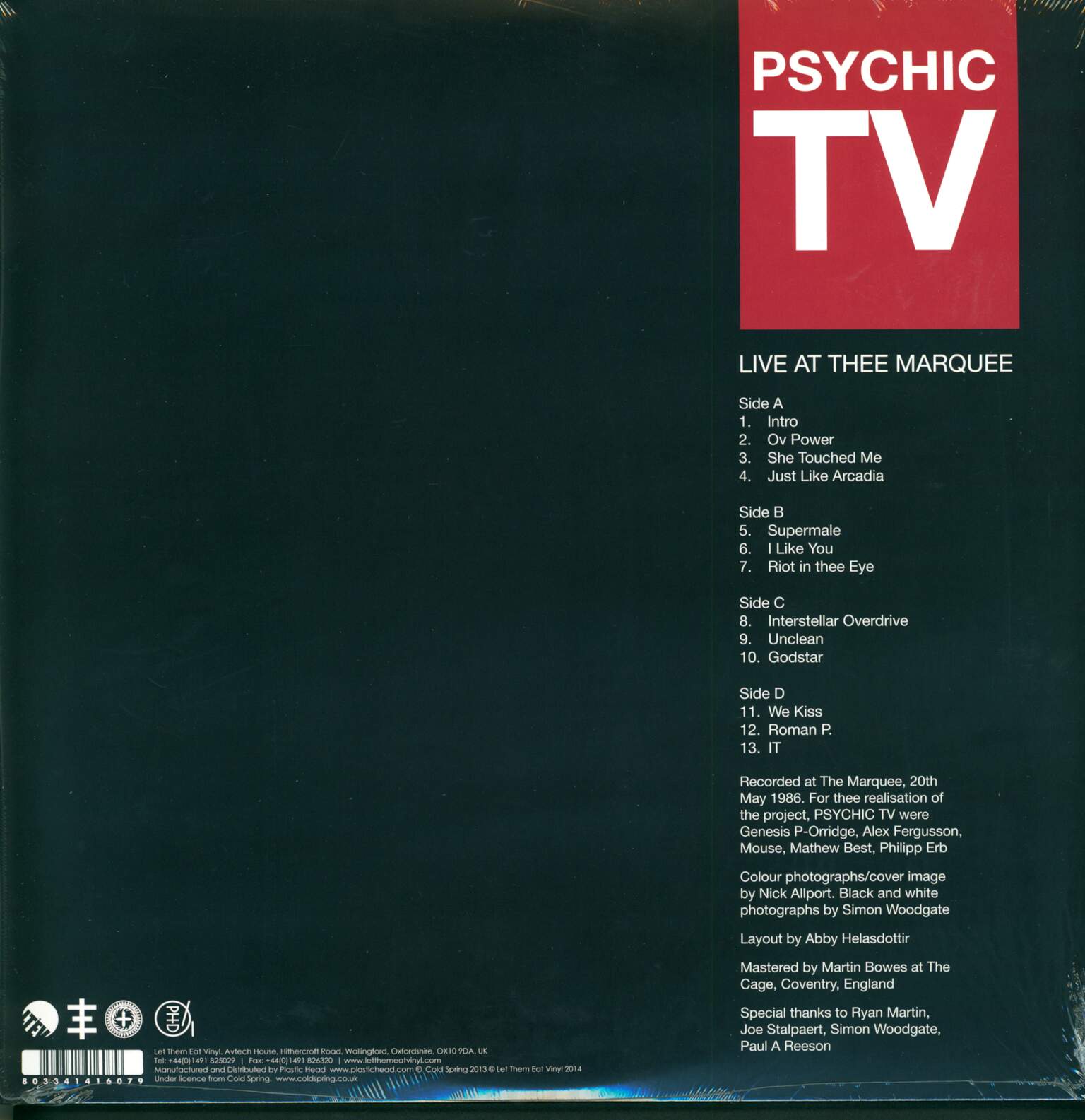 Psychic TV: Live At Thee Marquee, 2×LP (Vinyl)