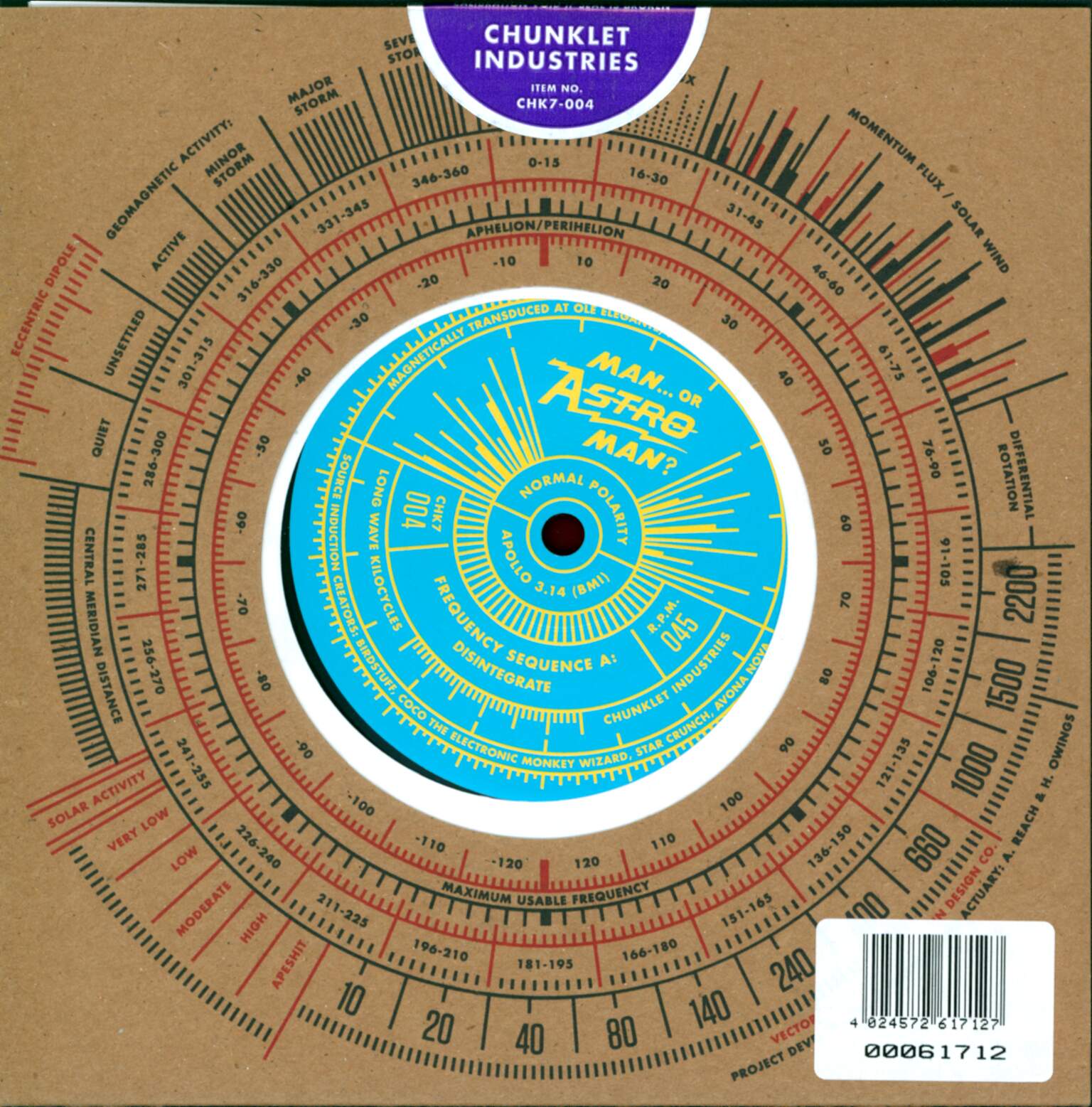 Man or Astro-Man: Analog Series Vol. 3, 1×7" Single (Vinyl)