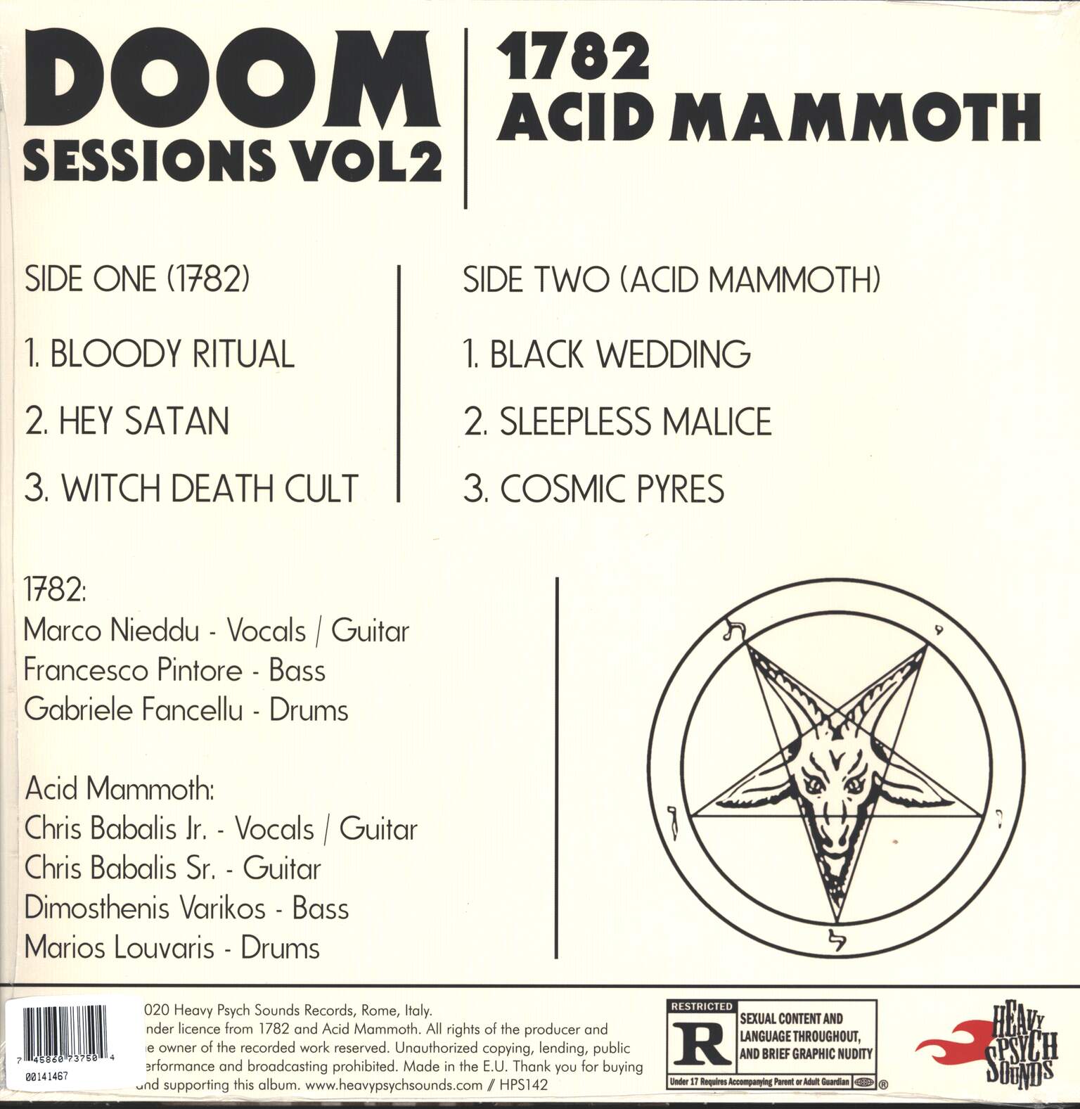 1782: Doom Sessions Vol. 2, 1×LP (Vinyl)
