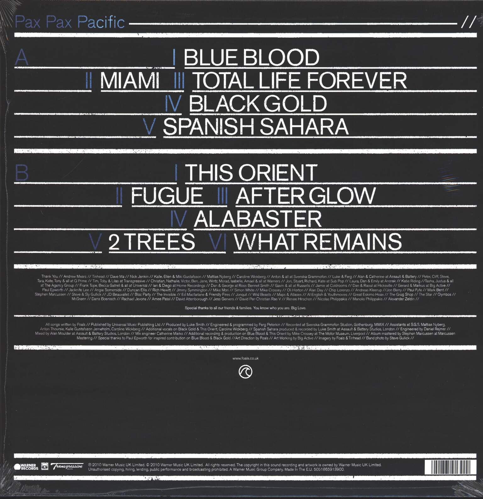 Foals: Total Life Forever, 1×LP (Vinyl)