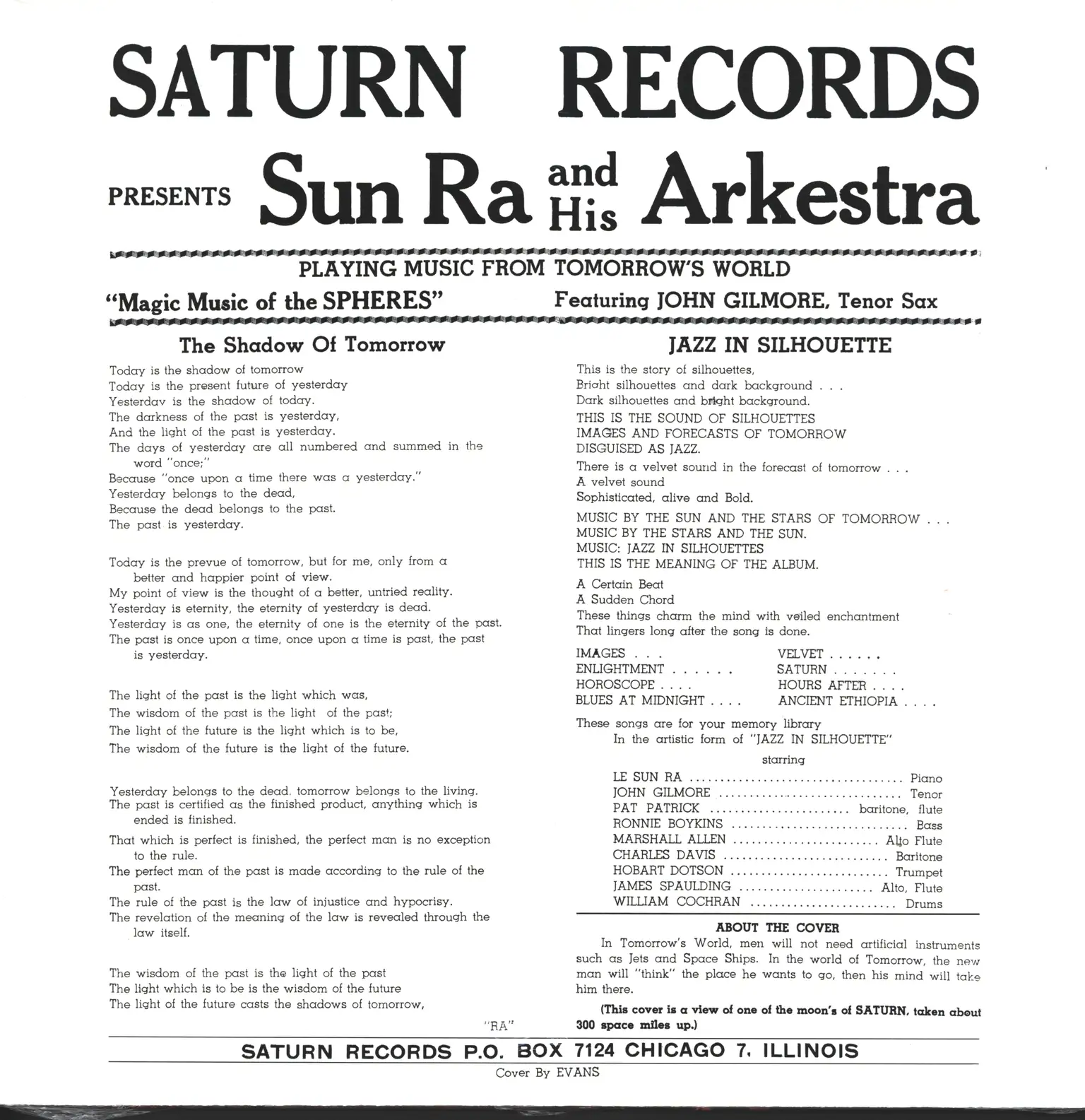 The Sun Ra Arkestra: Jazz In Silhouette, 1×LP (Vinyl)