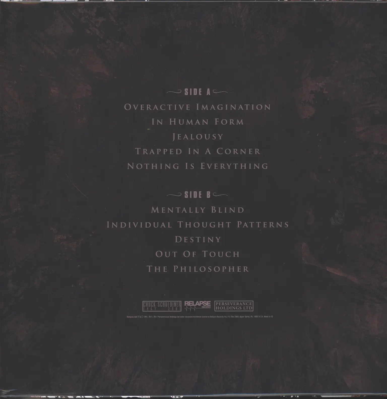 Death: Individual Thought Patterns, 1×LP (Vinyl)