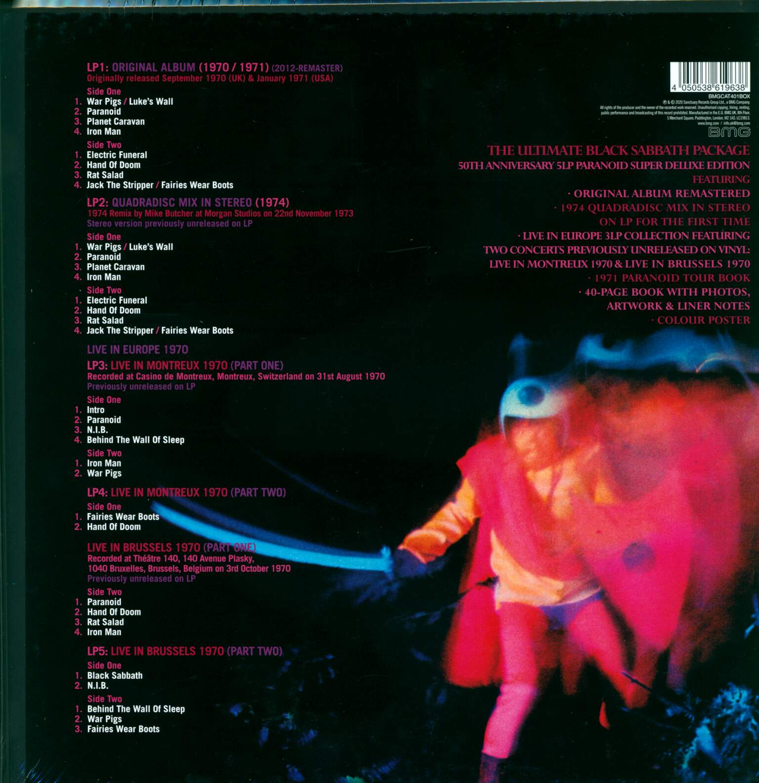 Black Sabbath: Paranoid Super Deluxe, 5×LP (Vinyl)