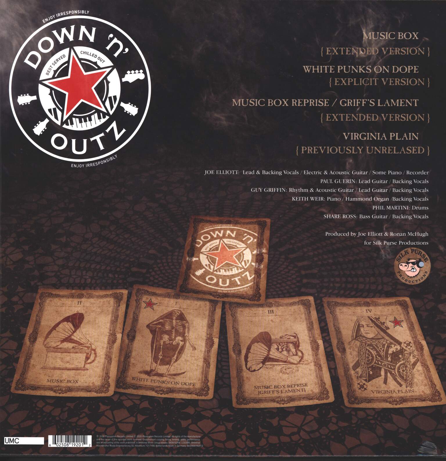 Joe Elliott's Down 'N' Outz: The Music Box E.P., 1×LP (Vinyl)