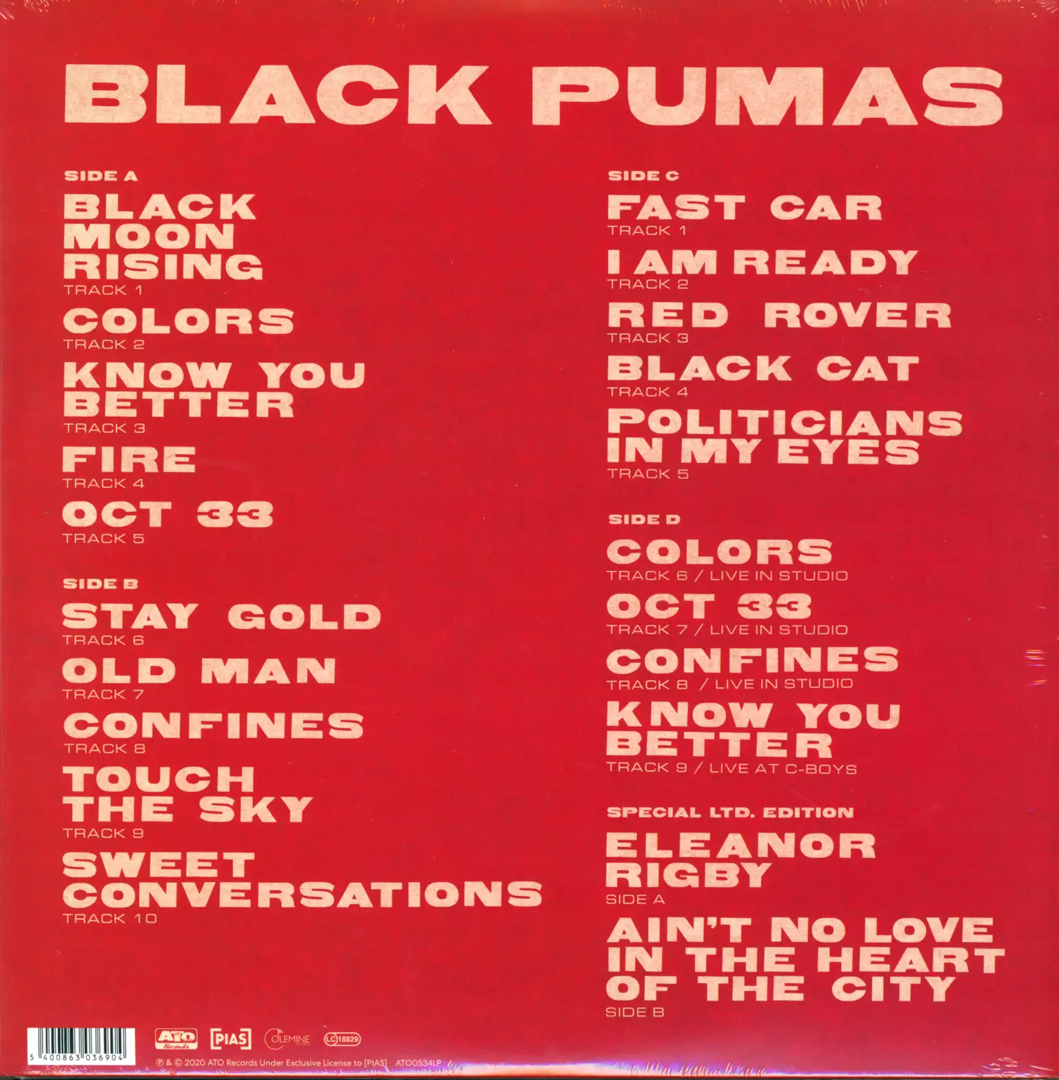 Black Pumas: Black Pumas, 2×LP (Vinyl), 1×7" Single (Vinyl)