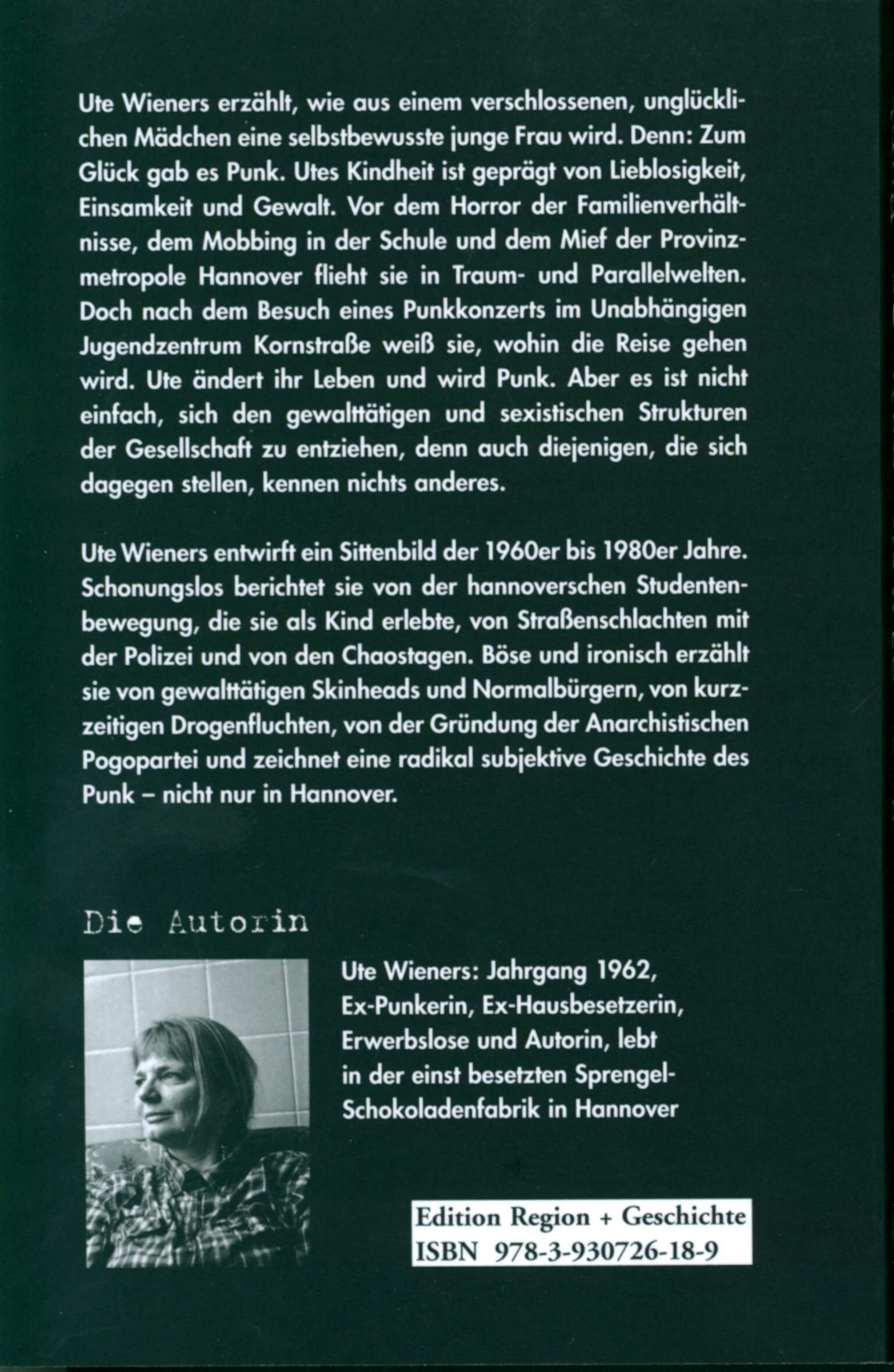 Ute Wieners: Zum Glück gab es Punk, Book