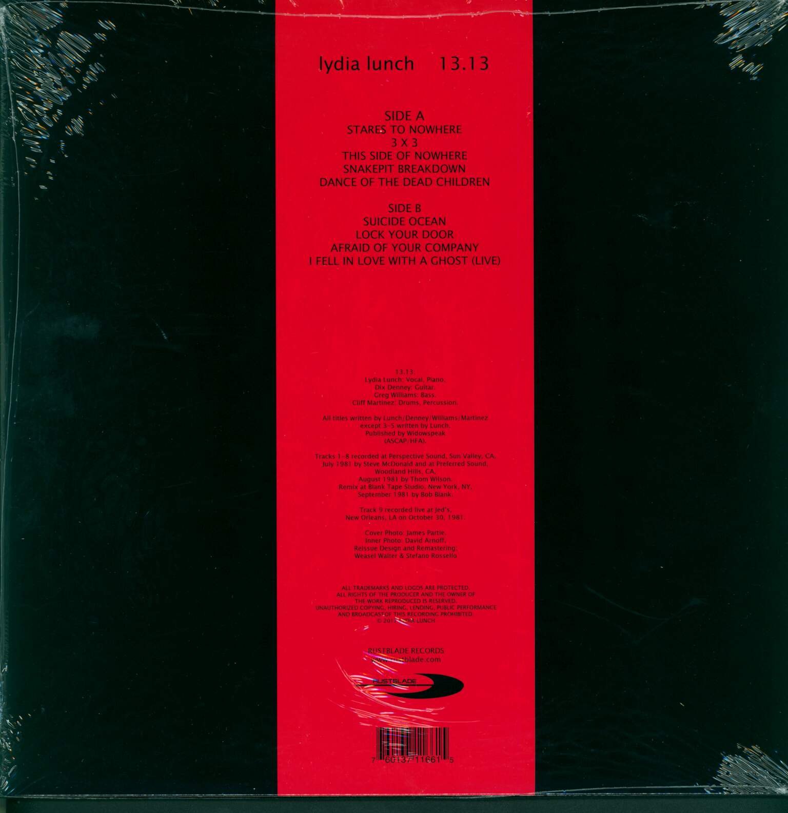 Lydia Lunch: 13.13, 1×LP (Vinyl)