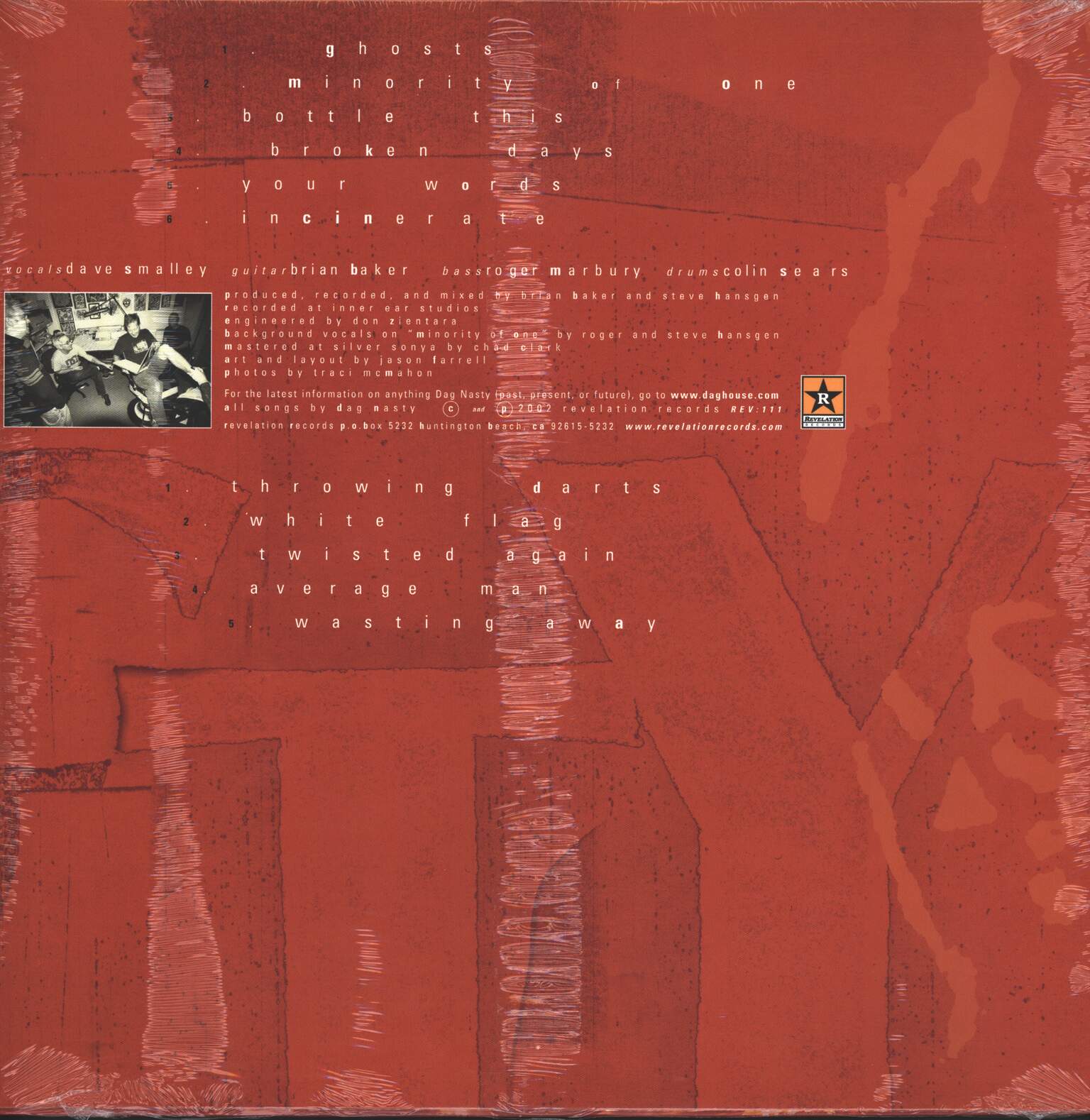 Dag Nasty: Minority Of One, 1×LP (Vinyl)