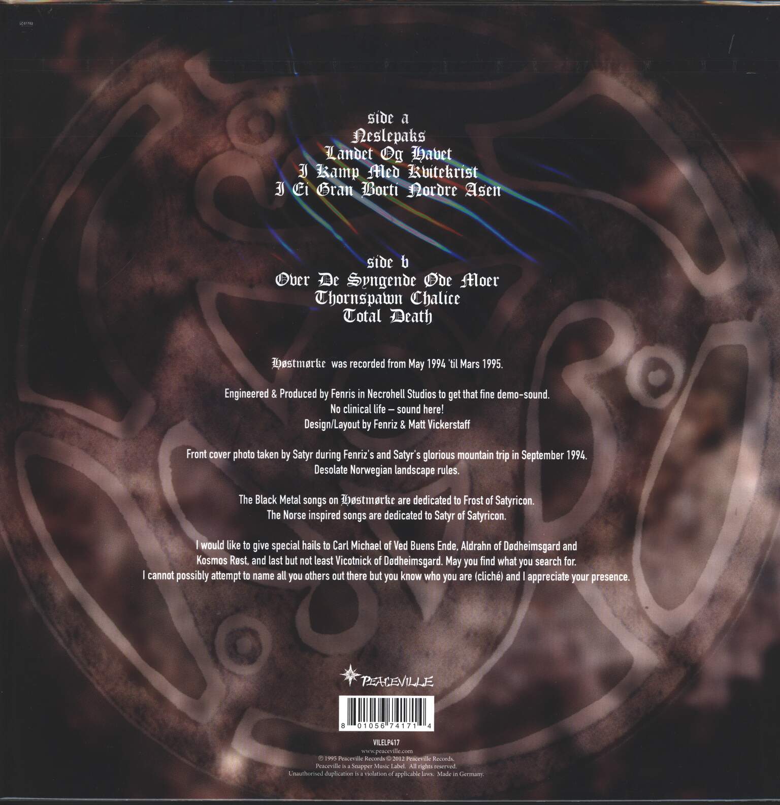 Isengard: Høstmørke, 1×LP (Vinyl)