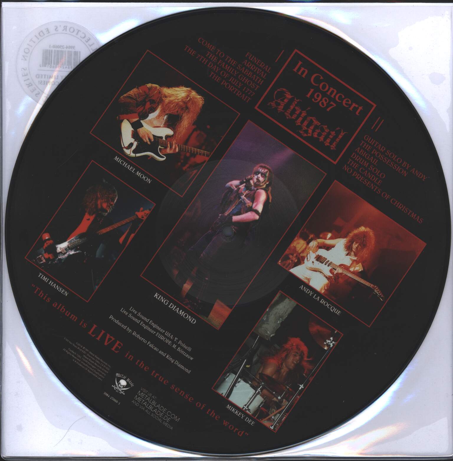 King Diamond: In Concert 1987 (Abigail), 1×LP (Vinyl)