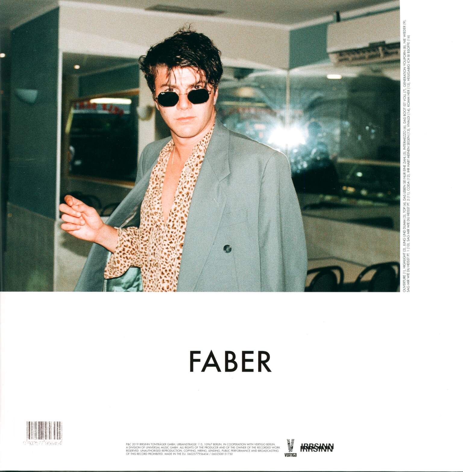 Faber: I Fucking Love My Life, 1×CD, 2×LP (Vinyl)