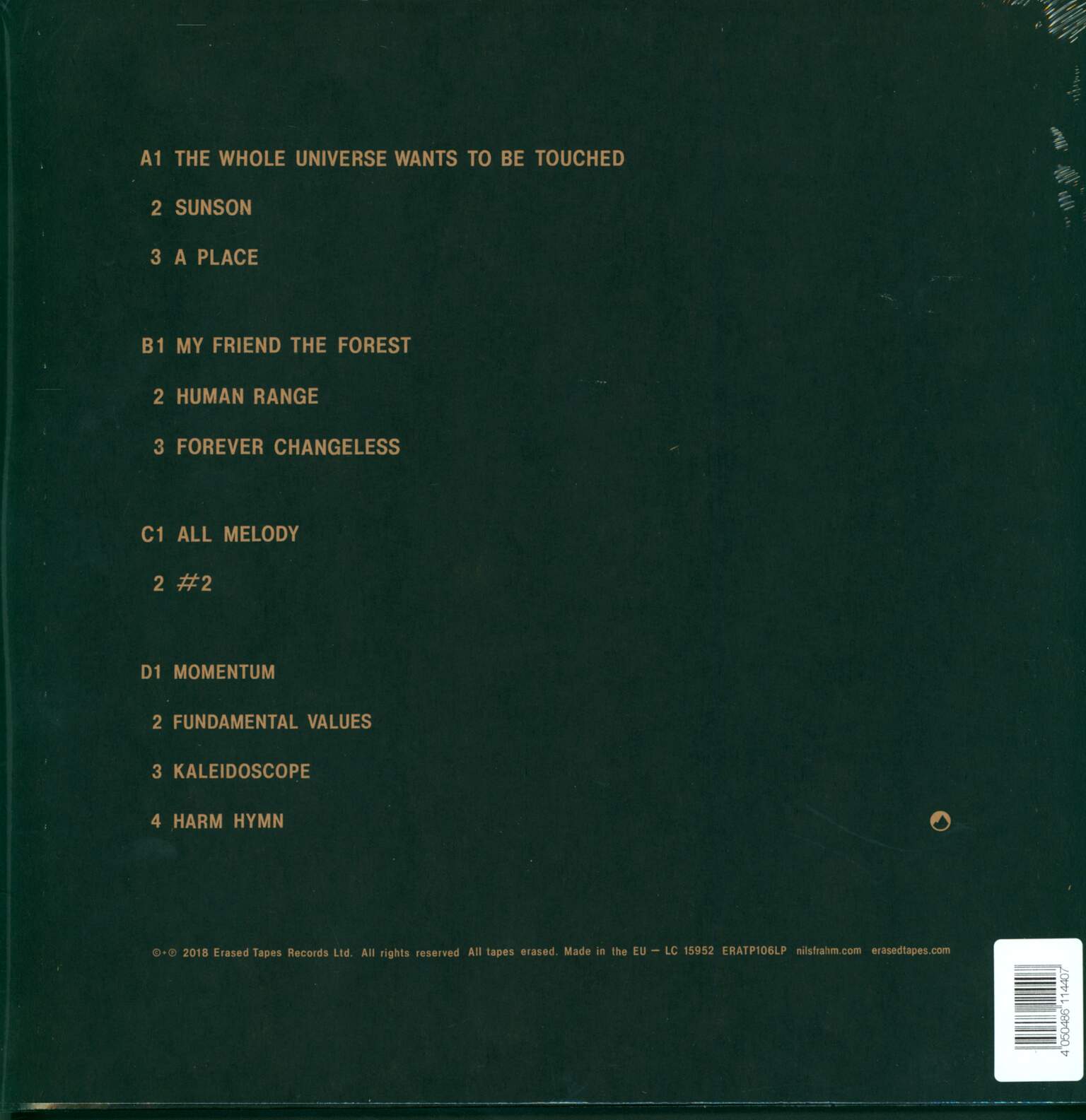 Nils Frahm: All Melody, 2×LP (Vinyl)