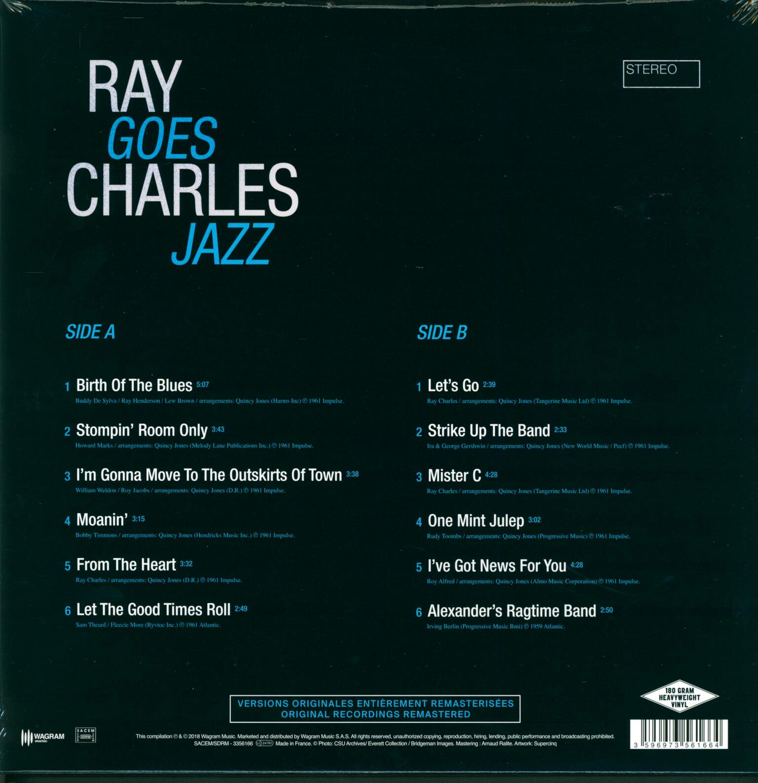 Ray Charles: Goes Jazz, 1×LP (Vinyl)