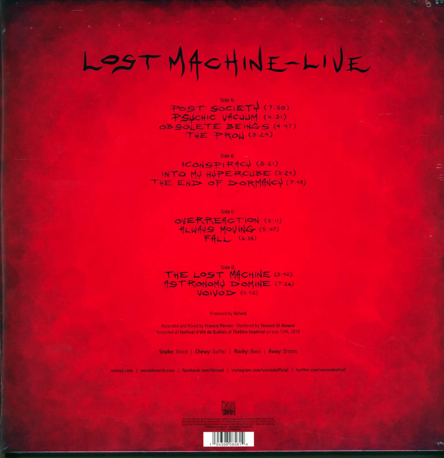 Voivod: Lost Machine, 2×LP (Vinyl)