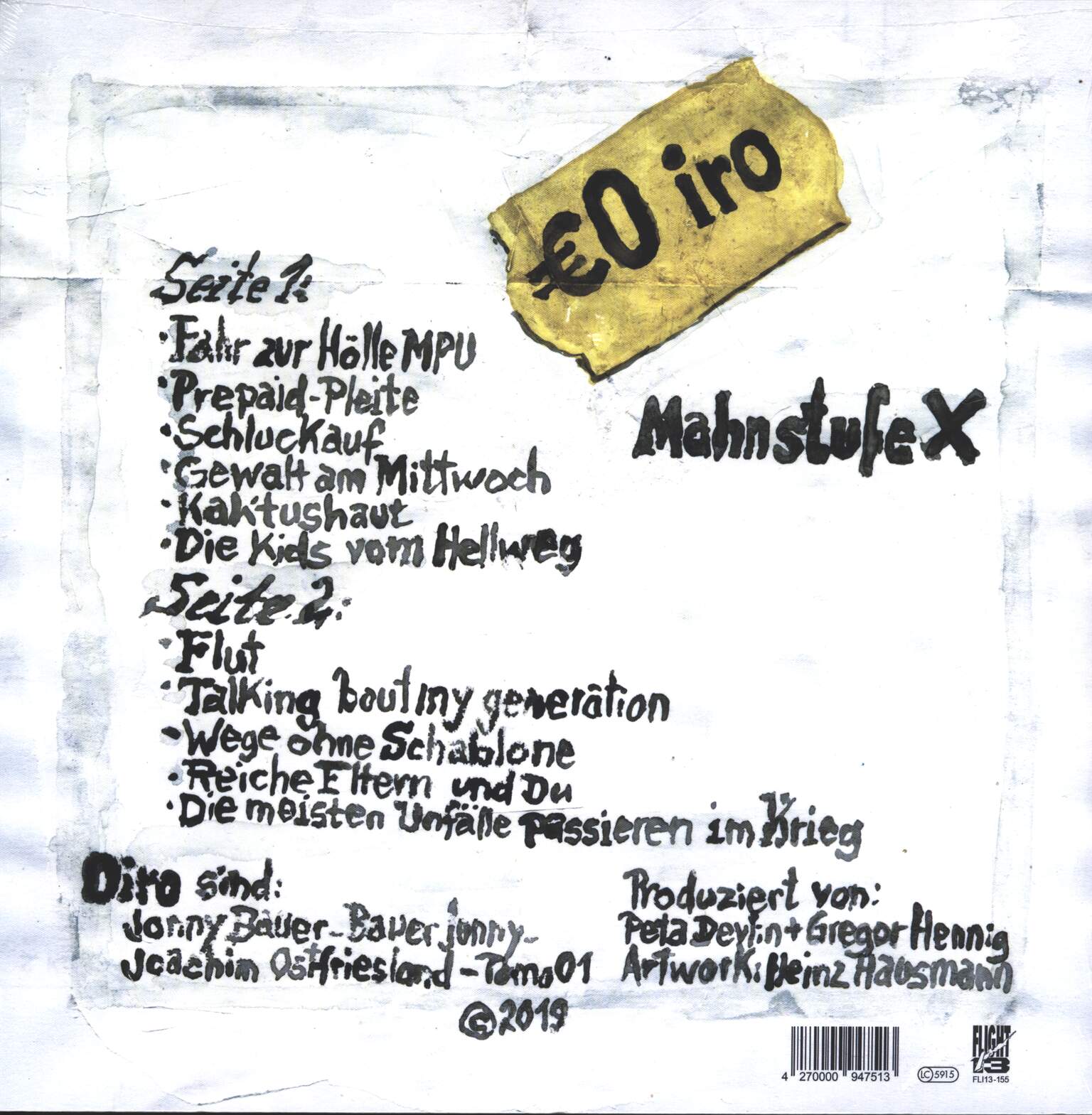 Oiro: Mahnstufe X, 1×LP (Vinyl)