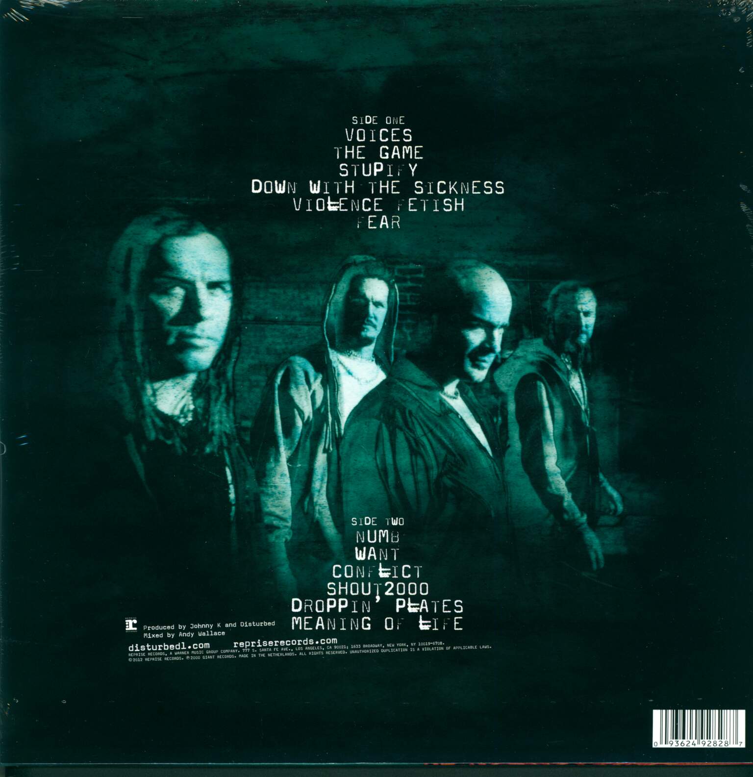 Disturbed: The Sickness, 1×LP (Vinyl)
