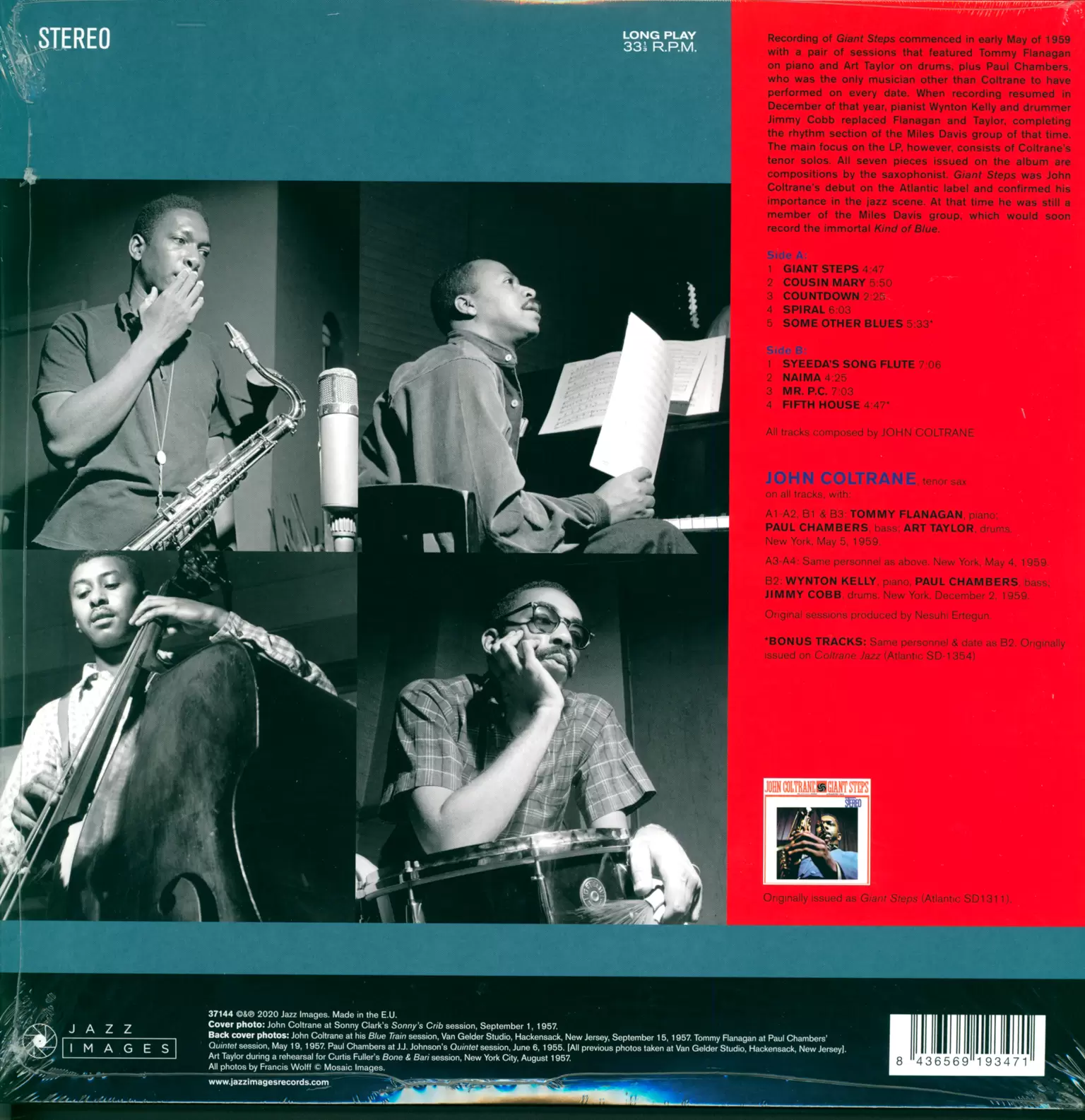 John Coltrane: Giant Steps, 1×LP (Vinyl)