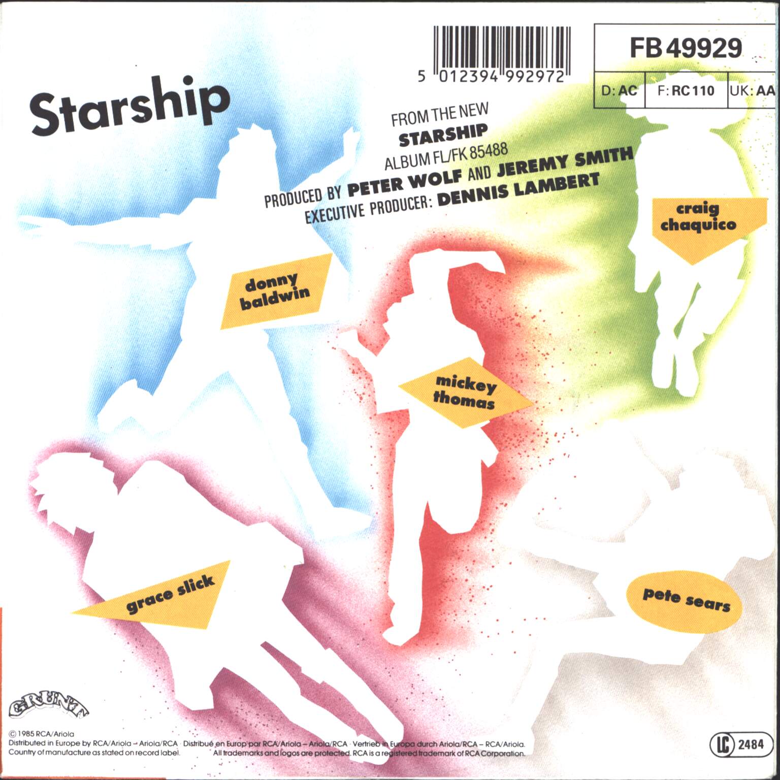 Starship: We Built This City, 1×7" Single (Vinyl)