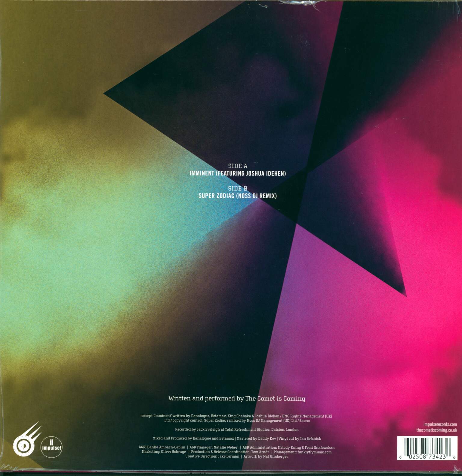 The Comet Is Coming: Imminent, 1×12" Maxi Single (Vinyl)