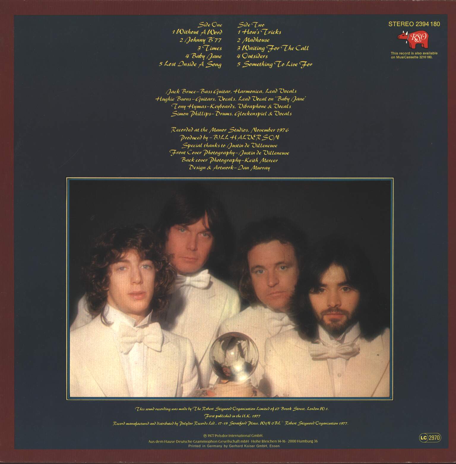 The Jack Bruce Band: How's Tricks, 1×LP (Vinyl)