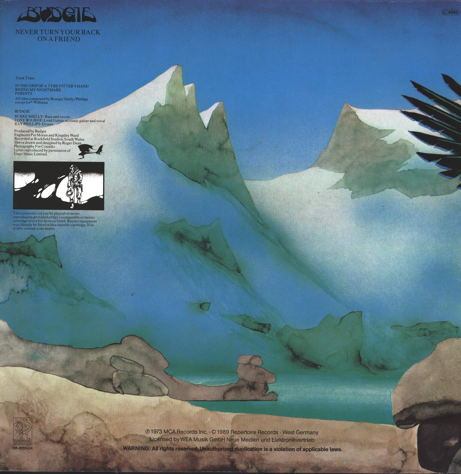 Budgie: Never Turn Your Back On A Friend, 1×LP (Vinyl)