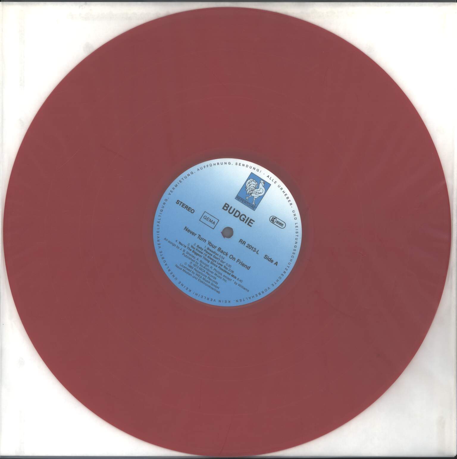 Budgie: Never Turn Your Back On A Friend, 1×LP (Vinyl)
