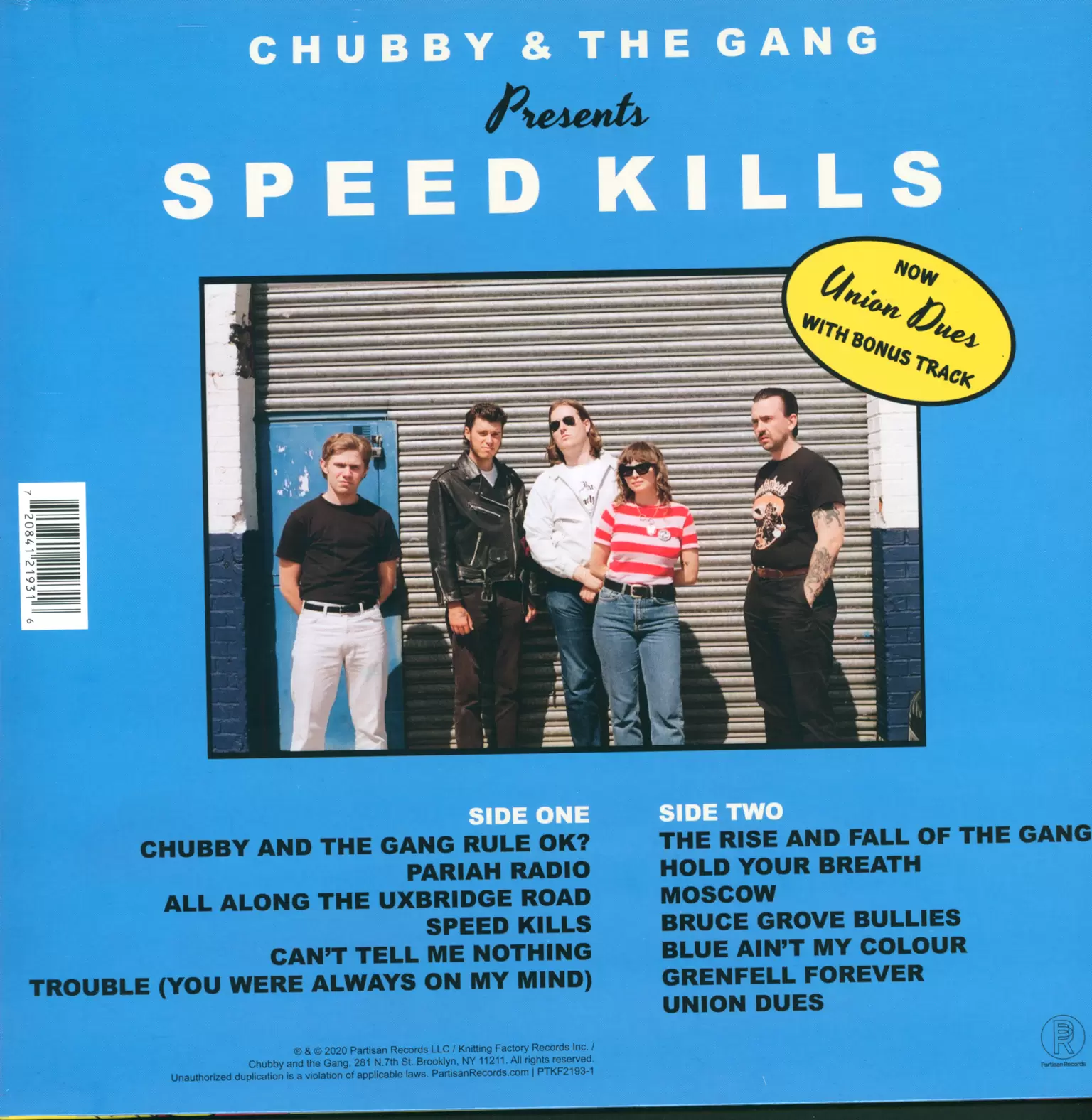 Chubby & The Gang: Speed Kills, 1×LP (Vinyl)