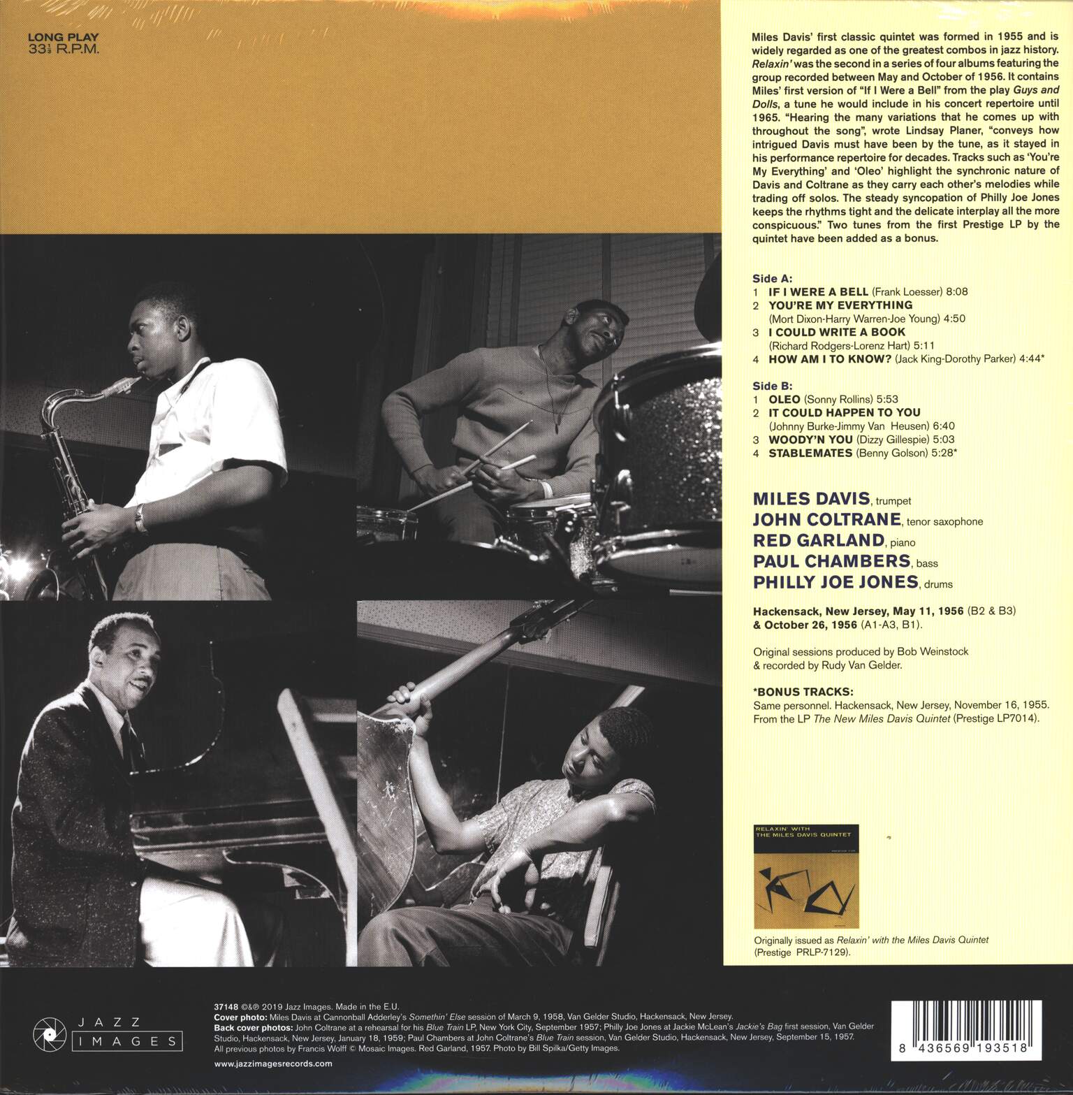 Miles Davis: Relaxin', 1×LP (Vinyl)