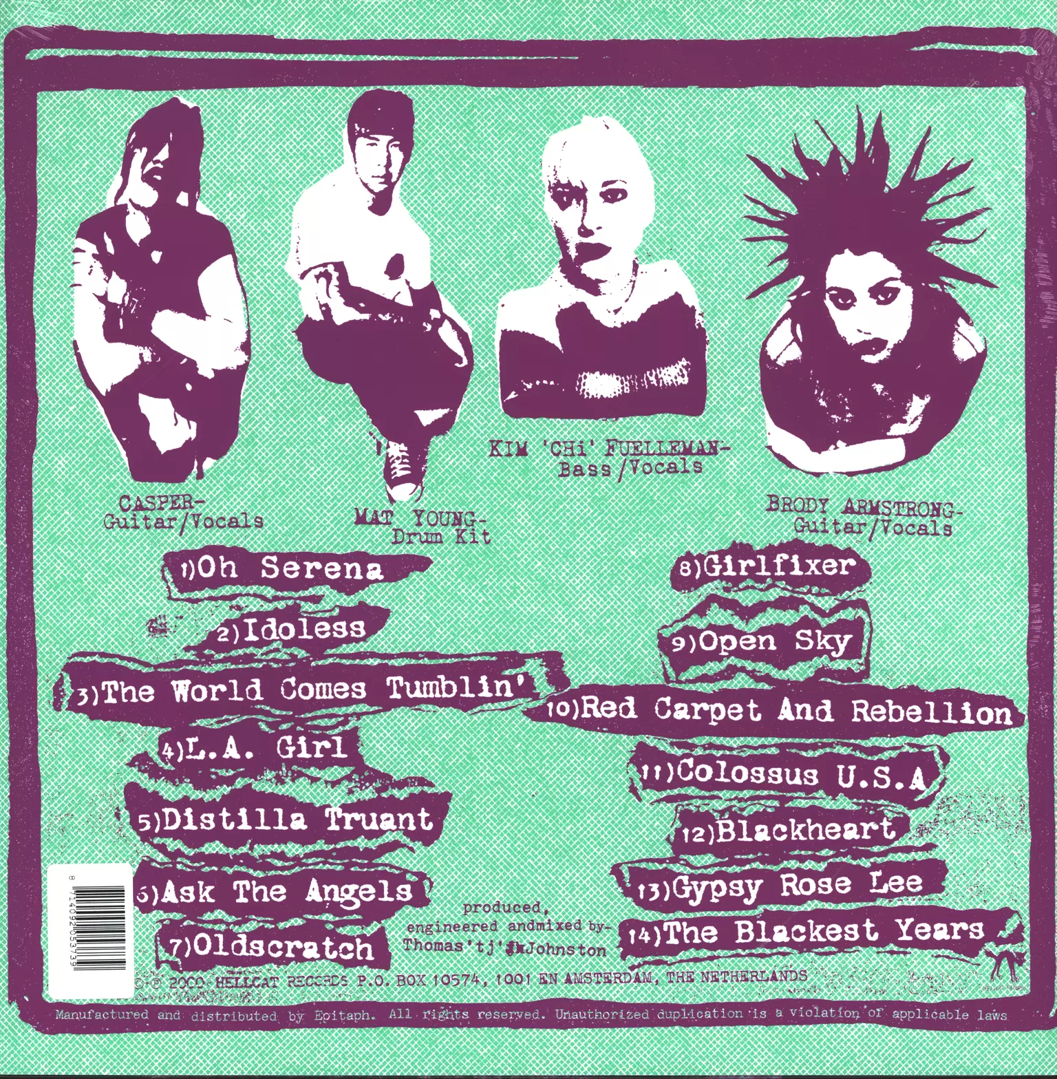 The Distillers: The Distillers, 1×LP (Vinyl)
