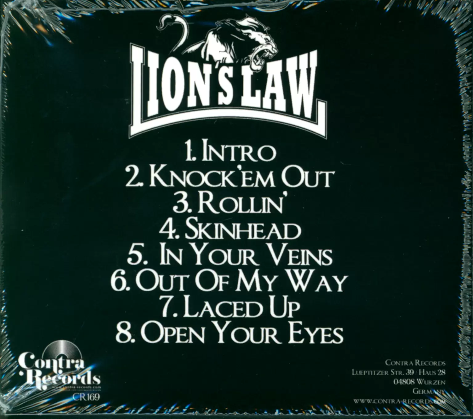 Lion's Law: Open Your Eyes, 1×CD
