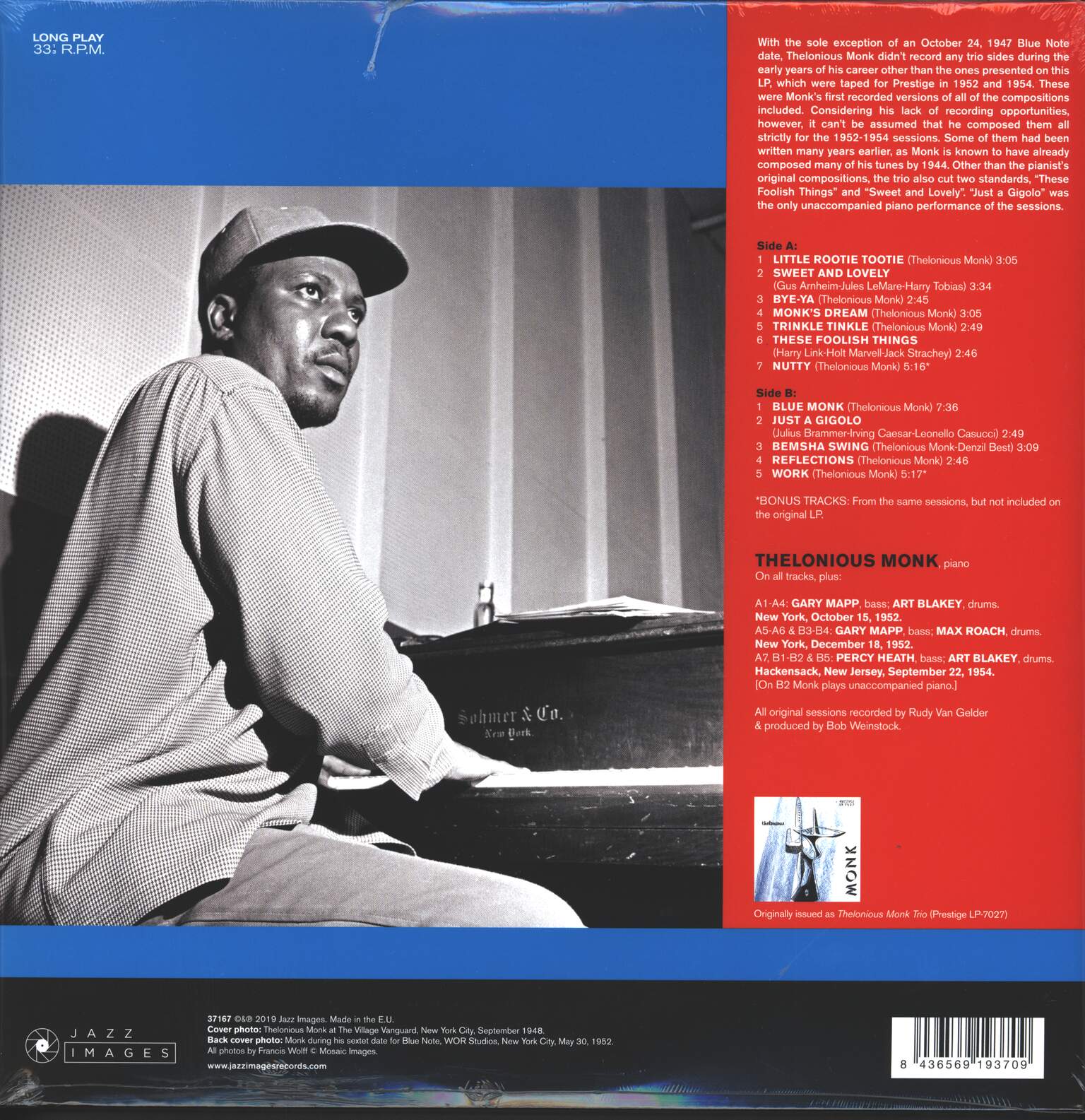 Thelonious Monk Trio: Thelonious Monk Trio, 1×LP (Vinyl)