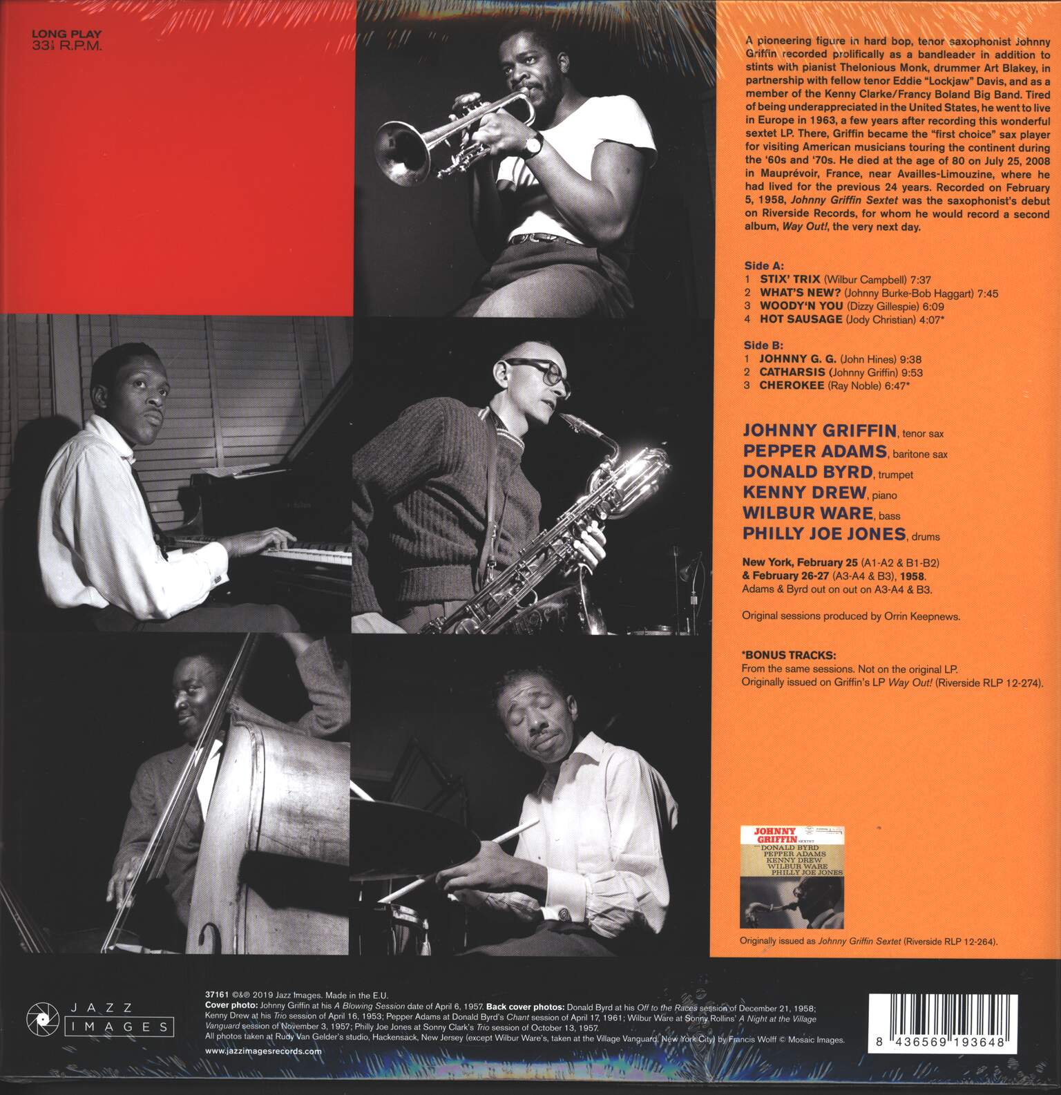 Johnny Griffin: Johnny Griffin Sextet, 1×LP (Vinyl)