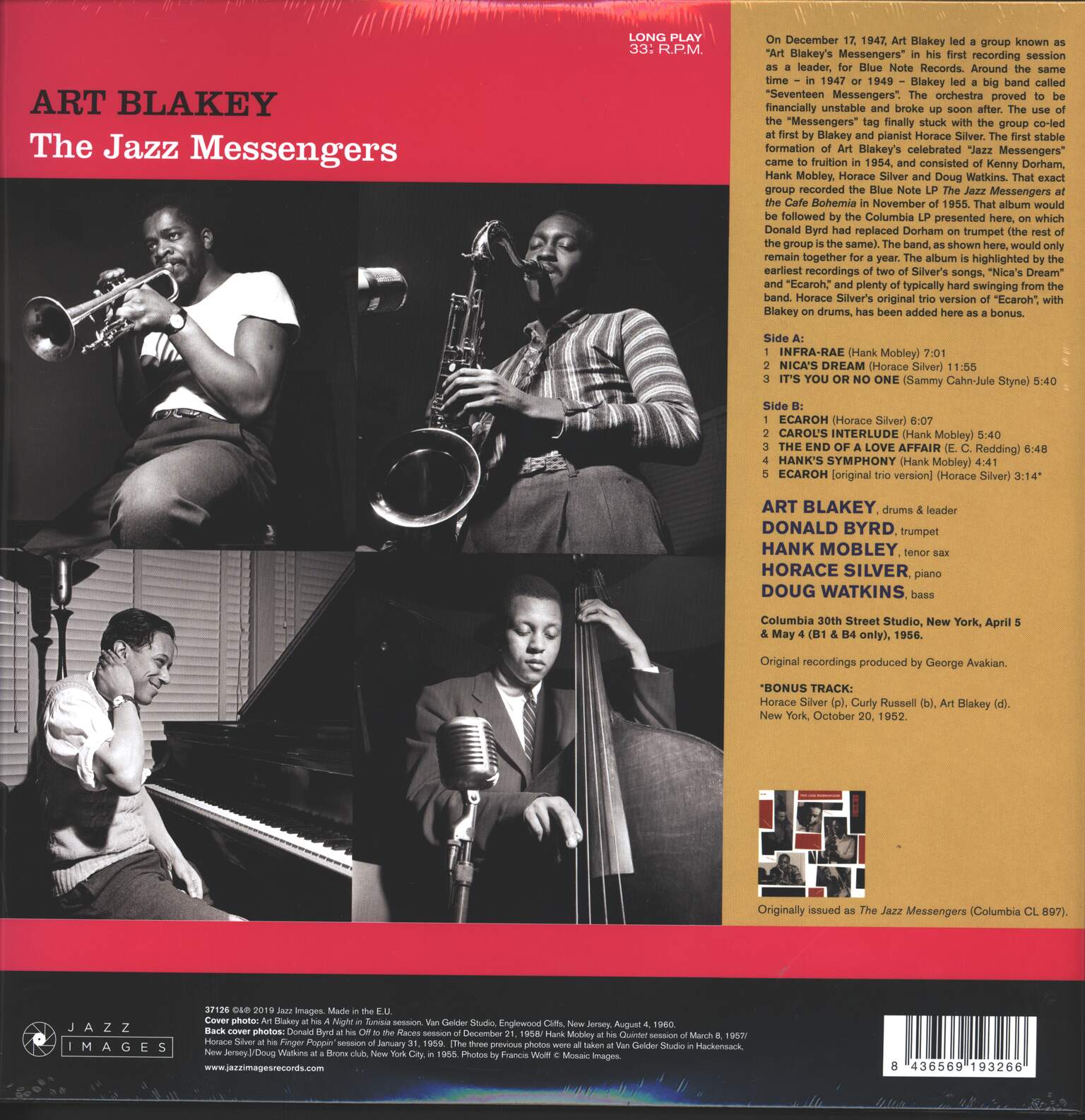 Art Blakey & The Jazz Messengers: The Jazz Messengers, 1×LP (Vinyl)