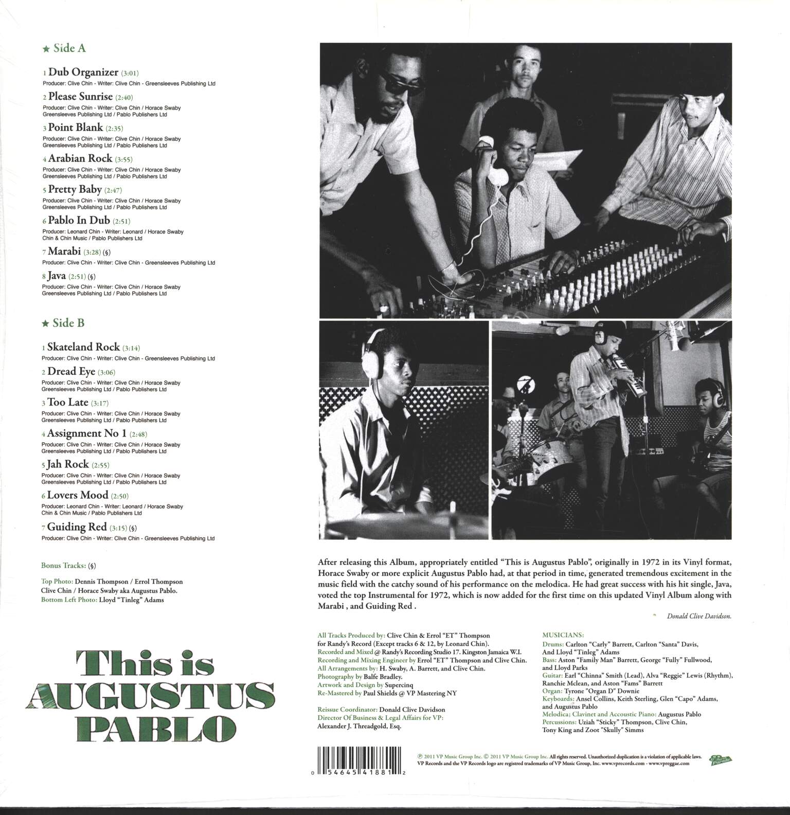 Augustus Pablo: This Is Augustus Pablo, 1×LP (Vinyl)
