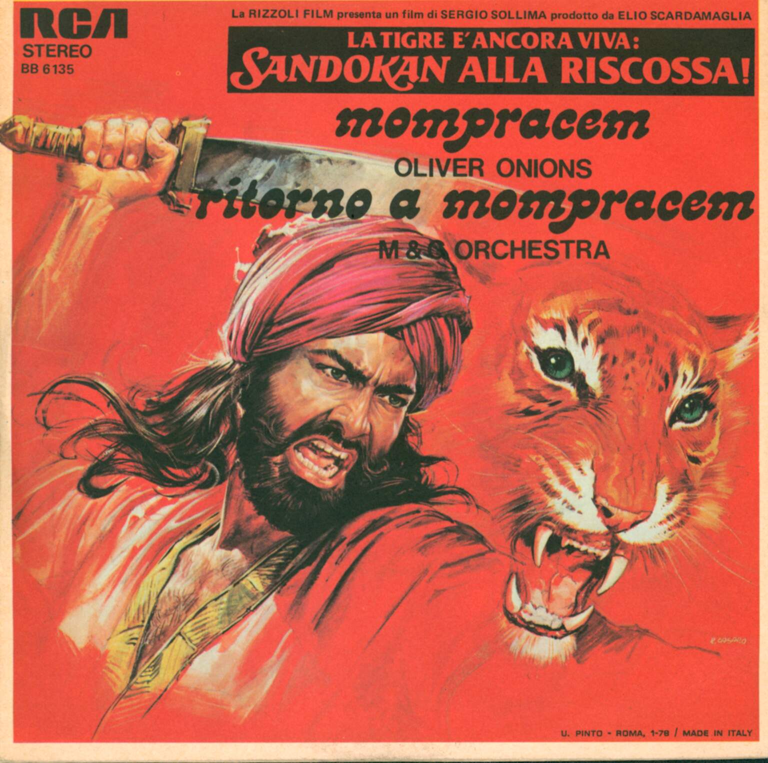 Oliver Onions: Mompracem / Ritorno A Mompracem, 1×7" Single (Vinyl)
