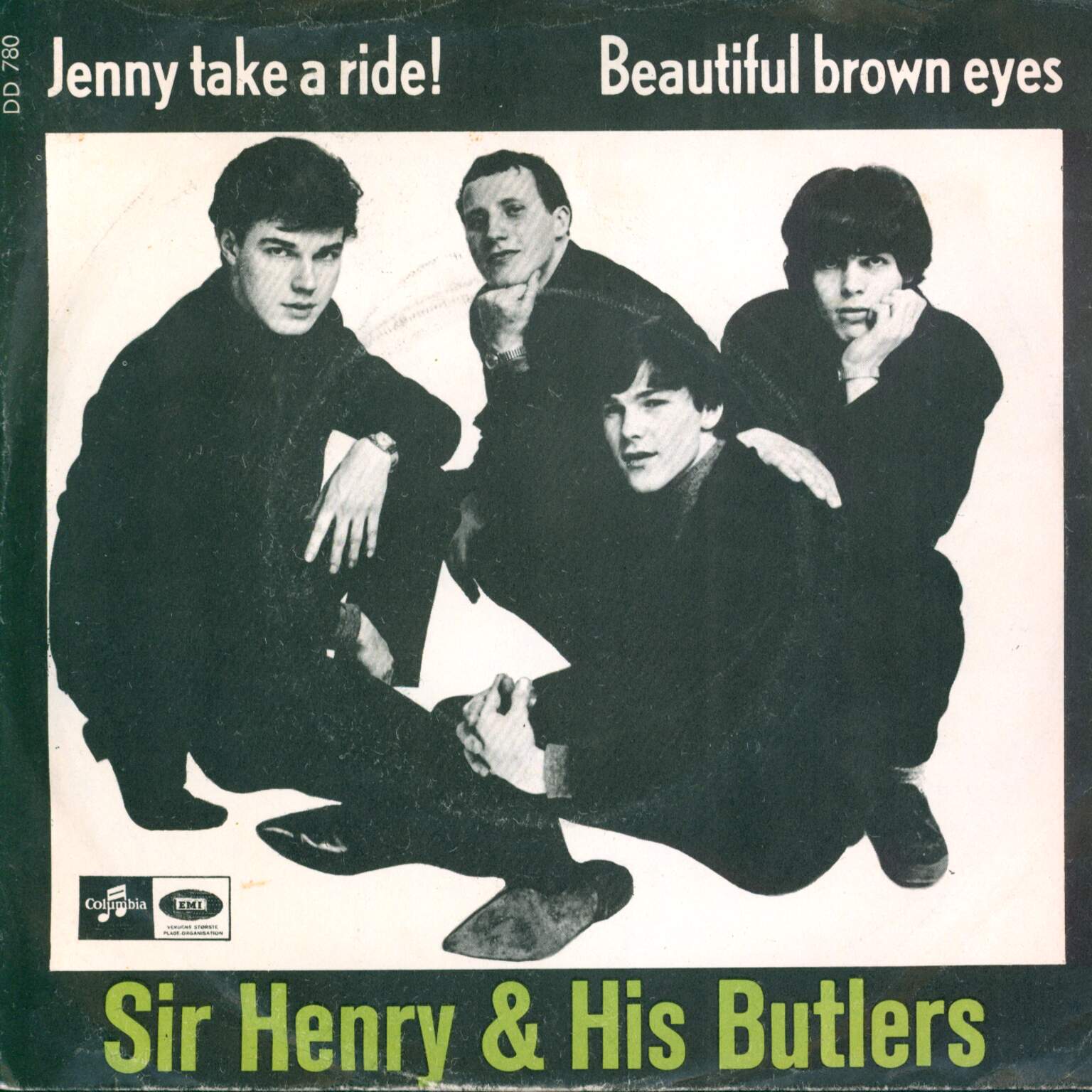 Sir Henry & His Butlers: Jenny Take A Ride! / Beautiful Brown Eyes, 1×7" Single (Vinyl)