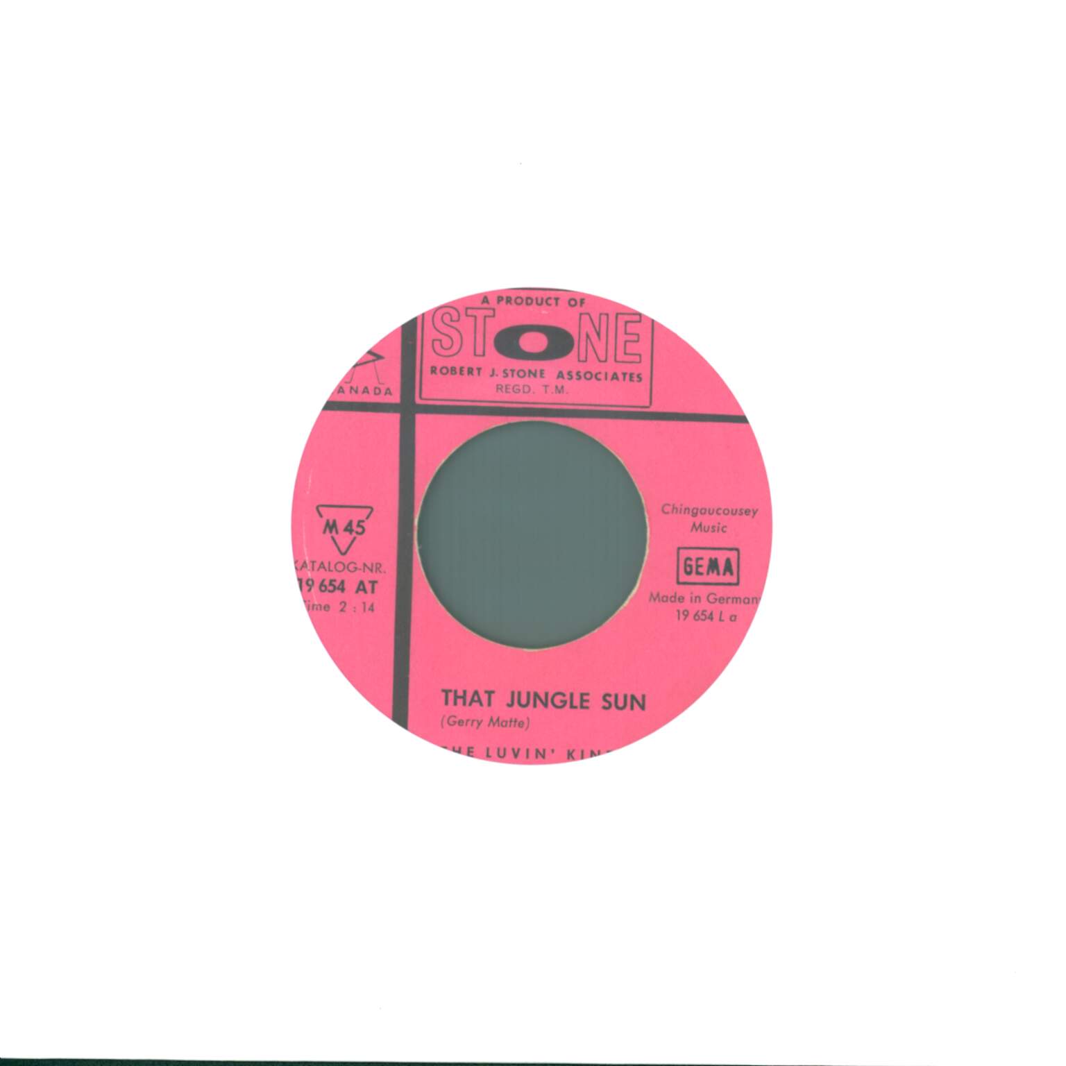 The Luvin' Kind: That Jungle Sun, 1×7" Single (Vinyl)