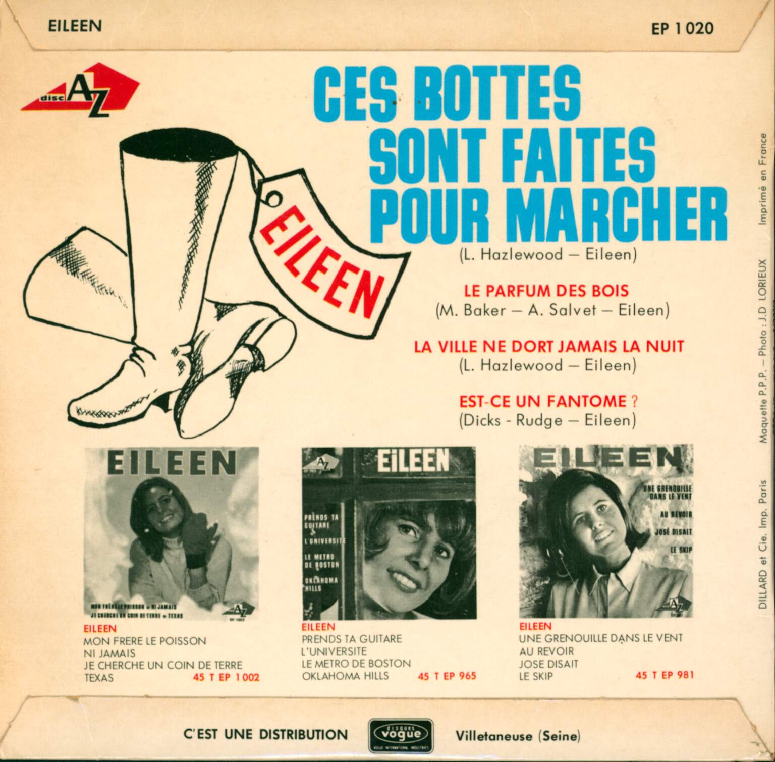 Eileen: Ces Bottes Sont Faites Pour Marcher, 1×7" Single (Vinyl)
