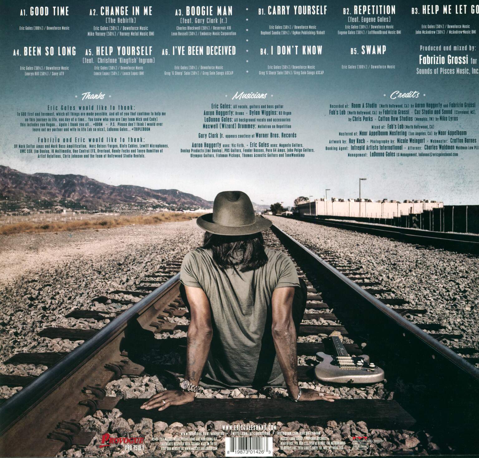Eric Gales: Middle Of The Road, 1×LP (Vinyl)