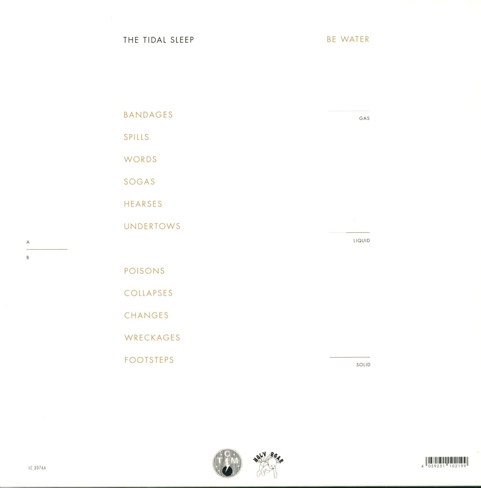 The Tidal Sleep: Be Water, 1×LP (Vinyl)