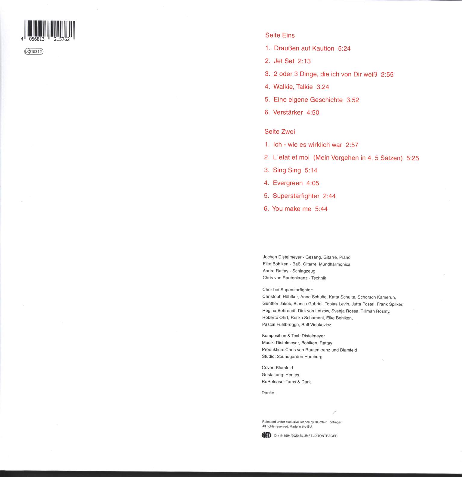 Blumfeld: L'Etat Et Moi, LP (Vinyl)