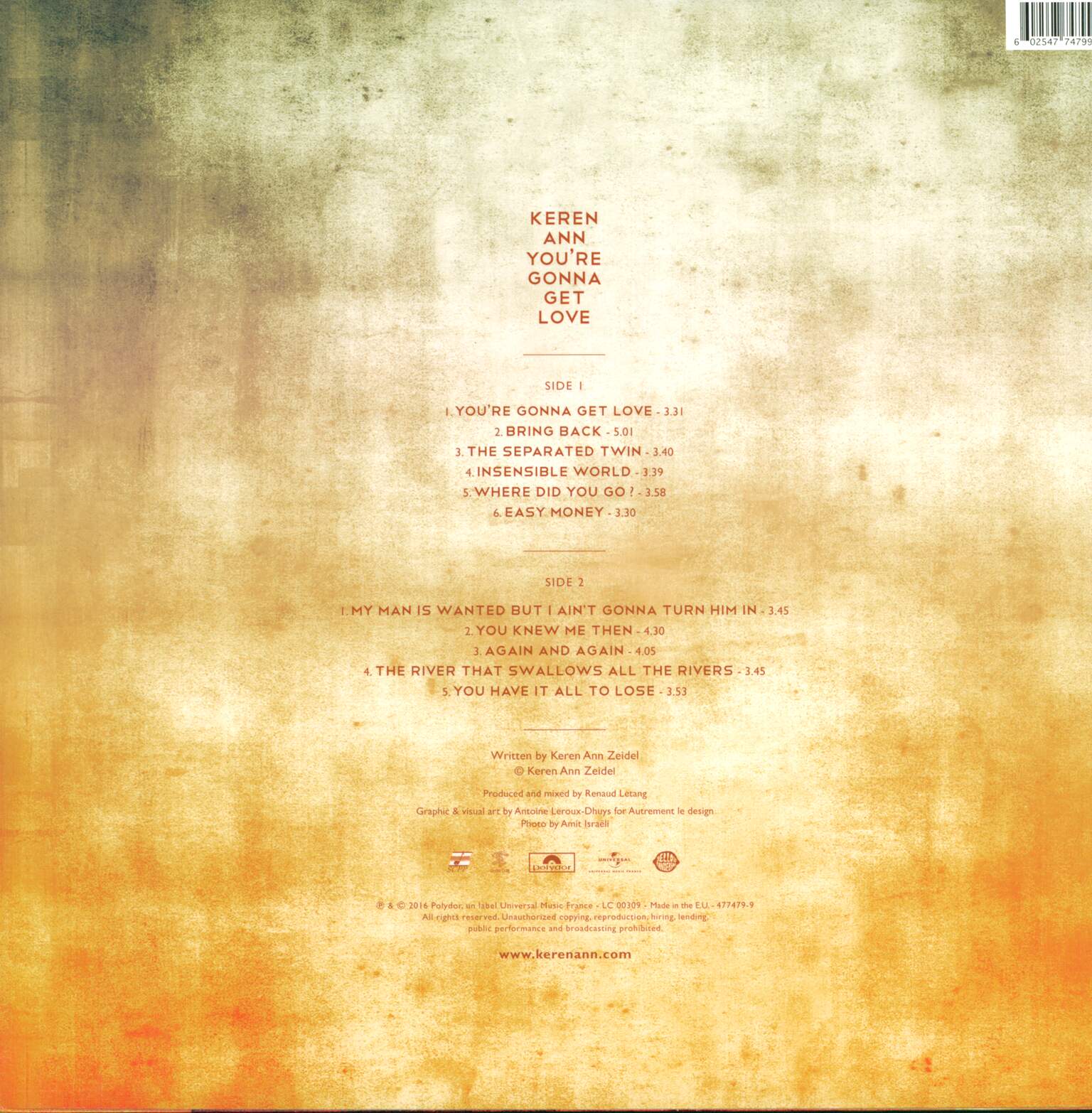 Keren Ann: You're Gonna Get Love, 1×LP (Vinyl)