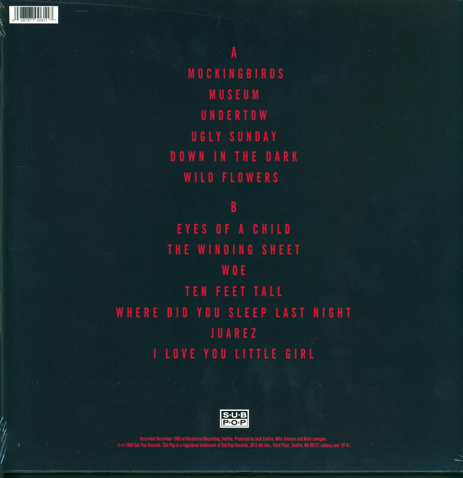 Mark Lanegan: The Winding Sheet, 1×LP (Vinyl)