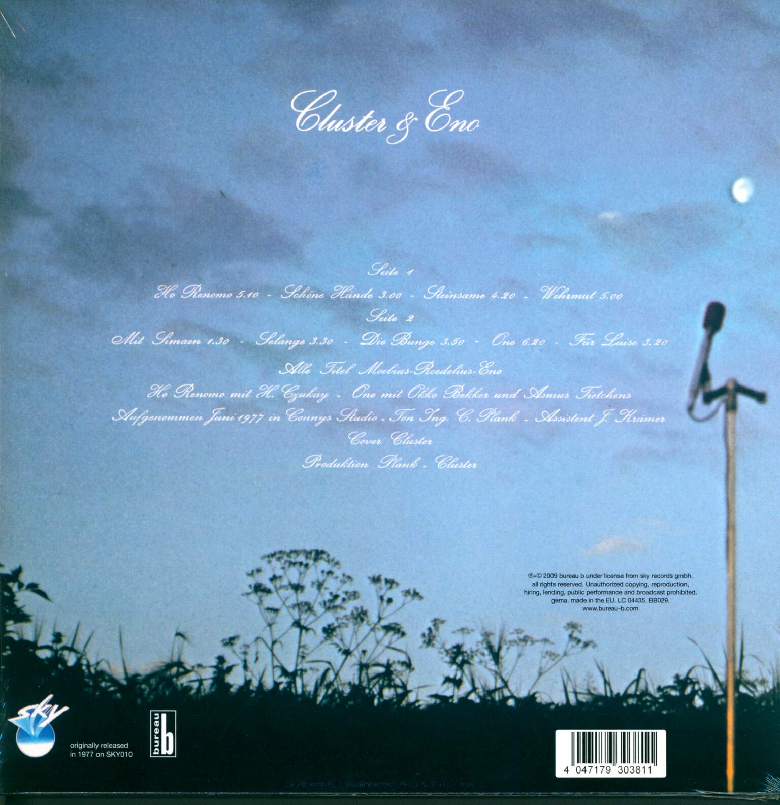 Cluster: Cluster & Eno, 1×LP (Vinyl)