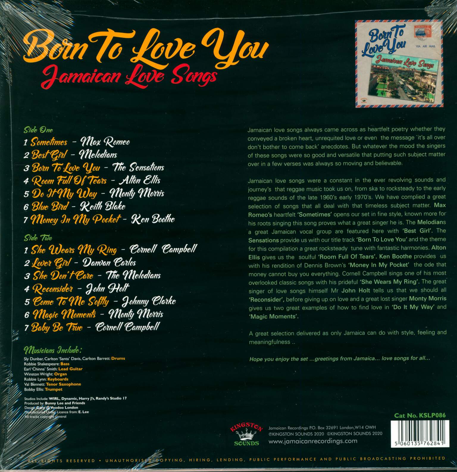 Various: Born to Love You: Jamaican Love Songs, 1×LP (Vinyl)