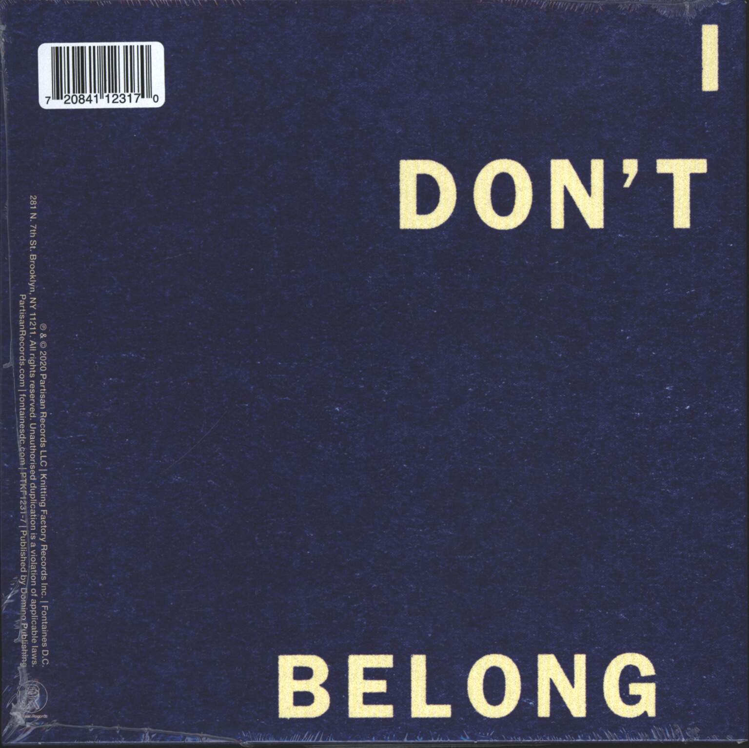 Fontaines D.C.: A Hero’s Death / I Don’t Belong, 1×7" Single (Vinyl)