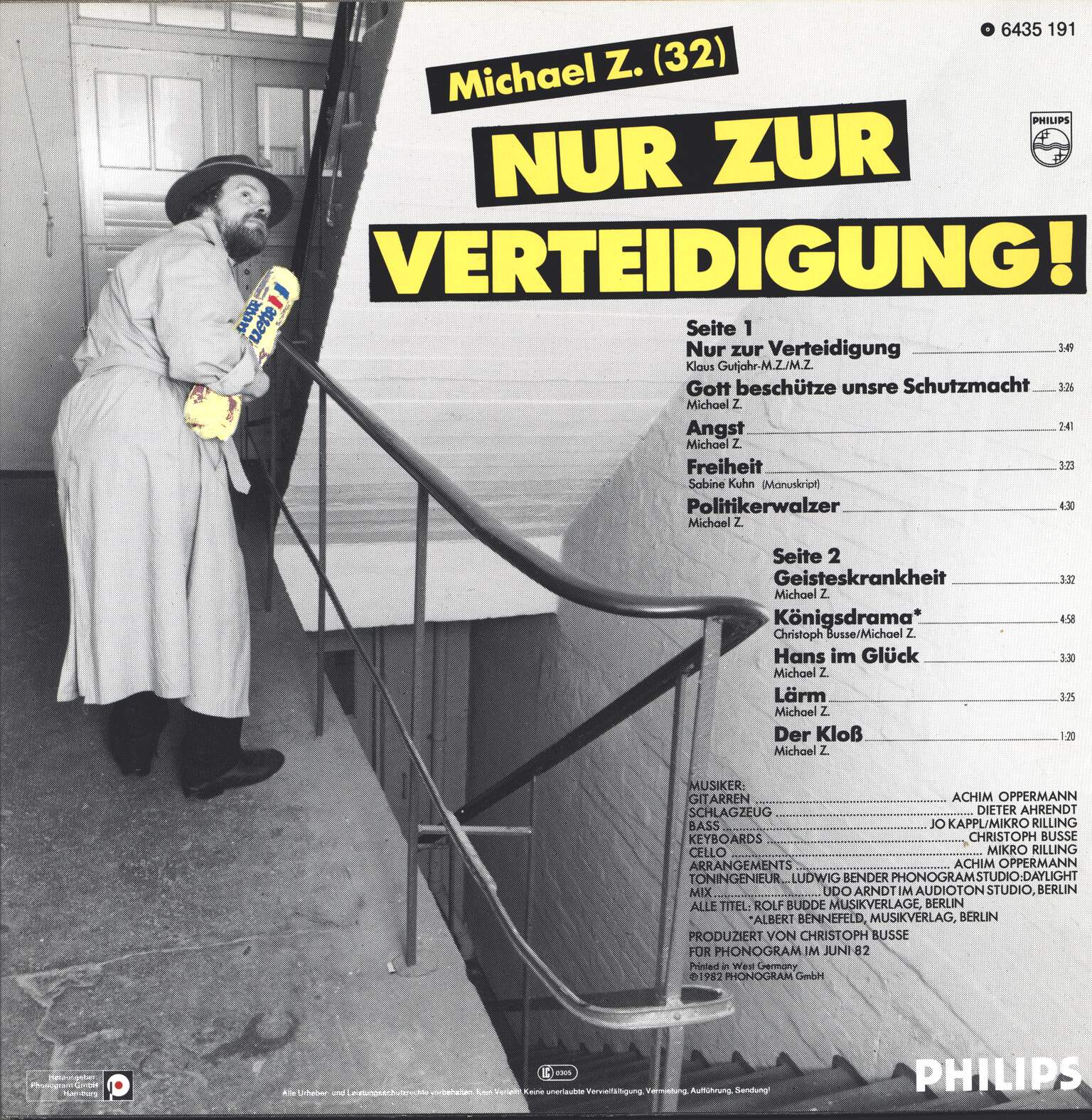 Michael Z.: Nur zur Verteidigung!, 1×LP (Vinyl)