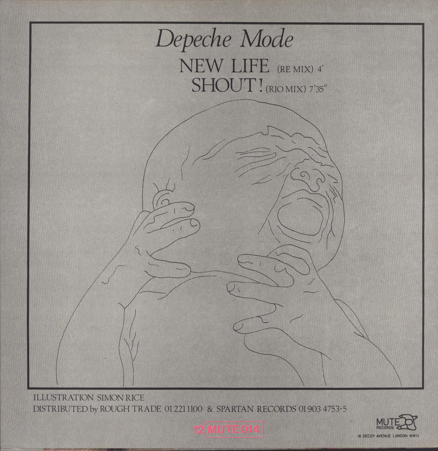 Depeche Mode: New Life (Re Mix) / Shout! (Rio Mix), 1×12" Maxi Single (Vinyl)