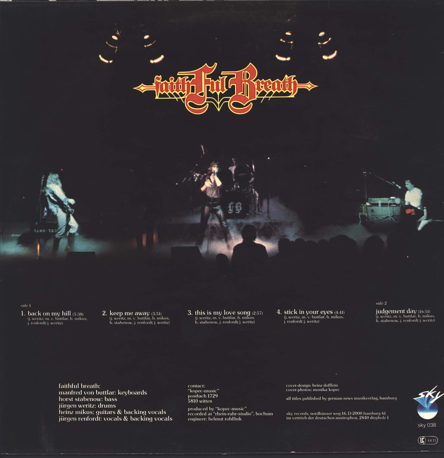 Faithful Breath: Back On My Hill, 1×LP (Vinyl)