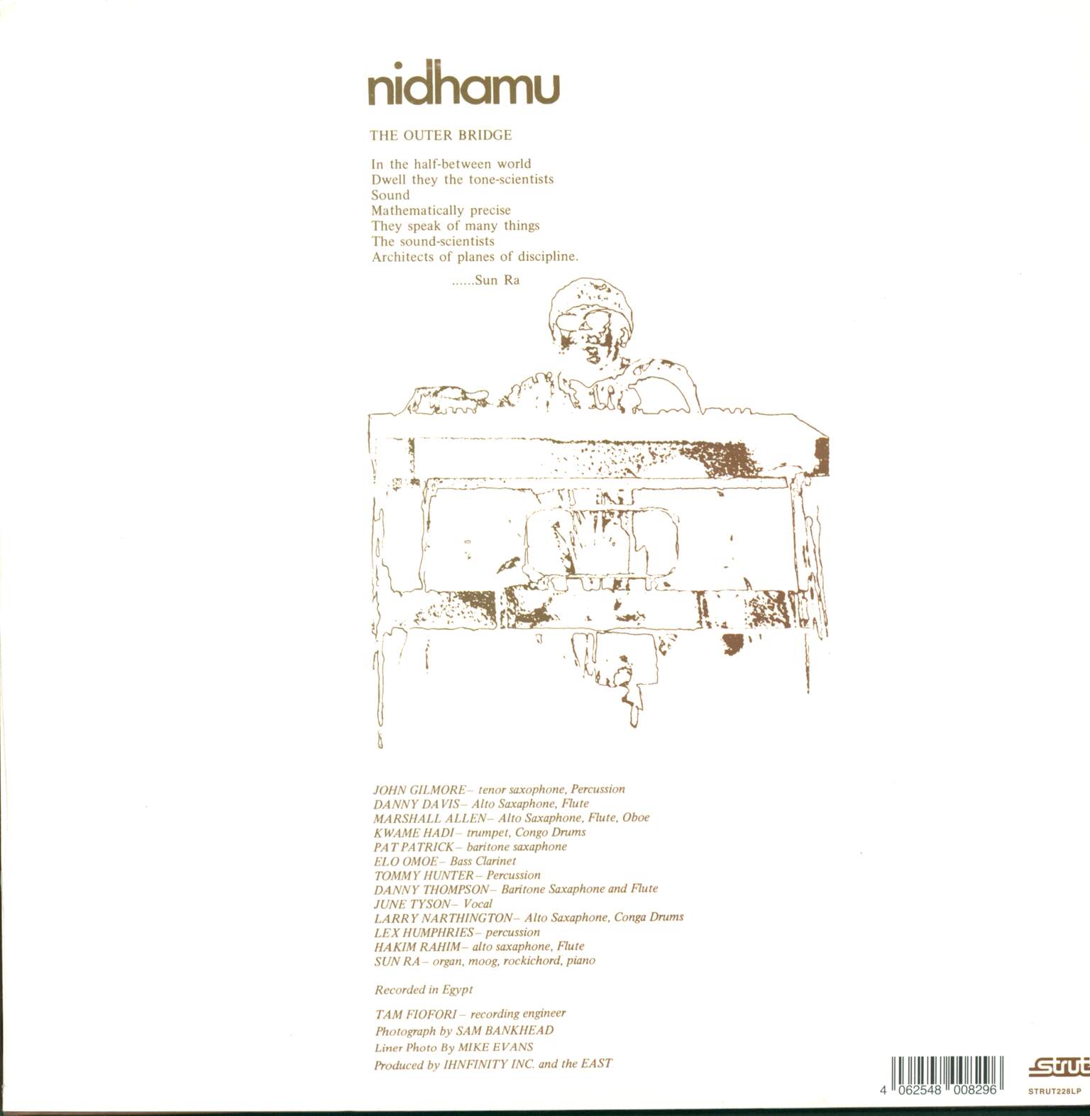 The Sun Ra Arkestra: Nidhamu (Live In Egypt Vol. II), 1×LP (Vinyl)